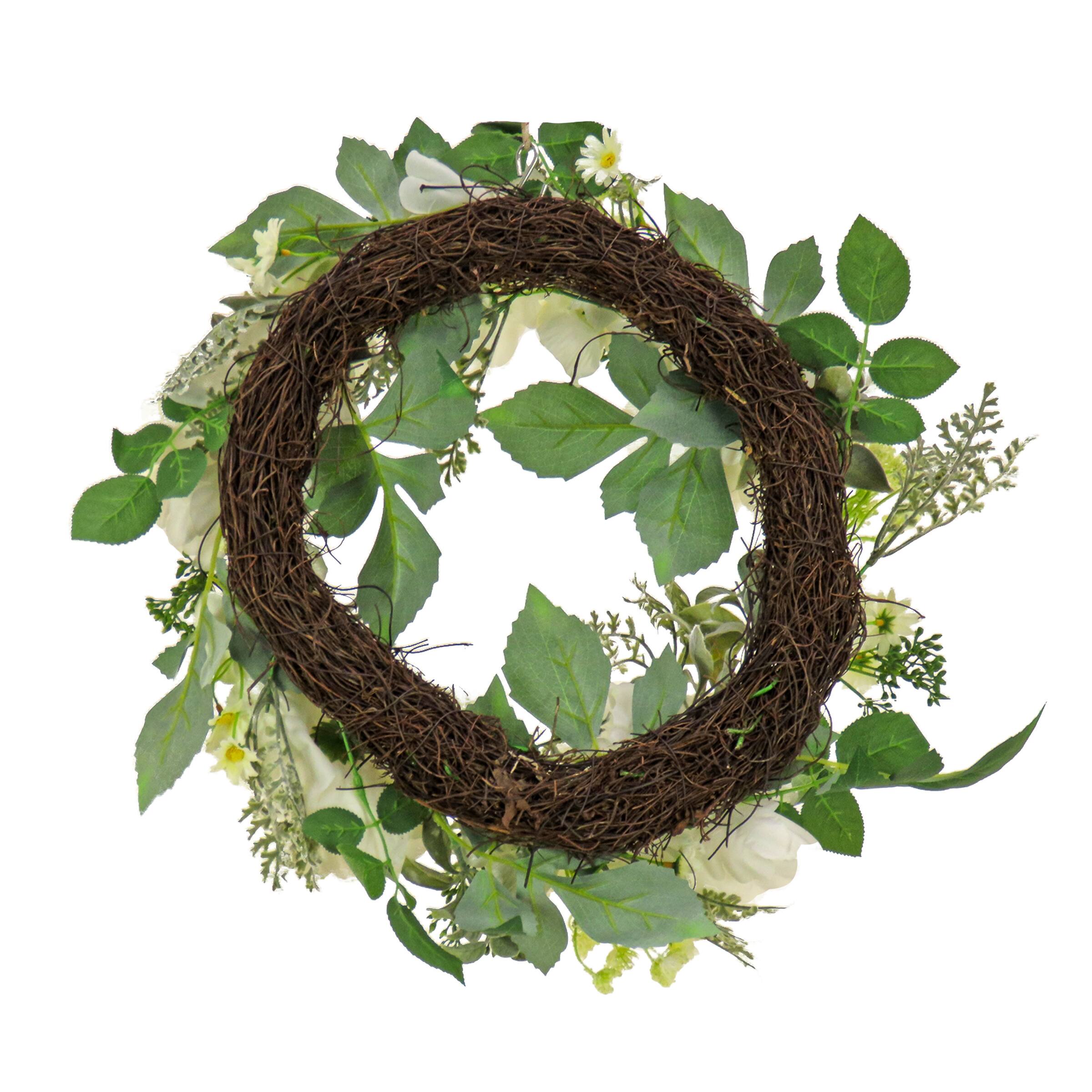 22" Daisy, Peony, & Buttercup Wreath