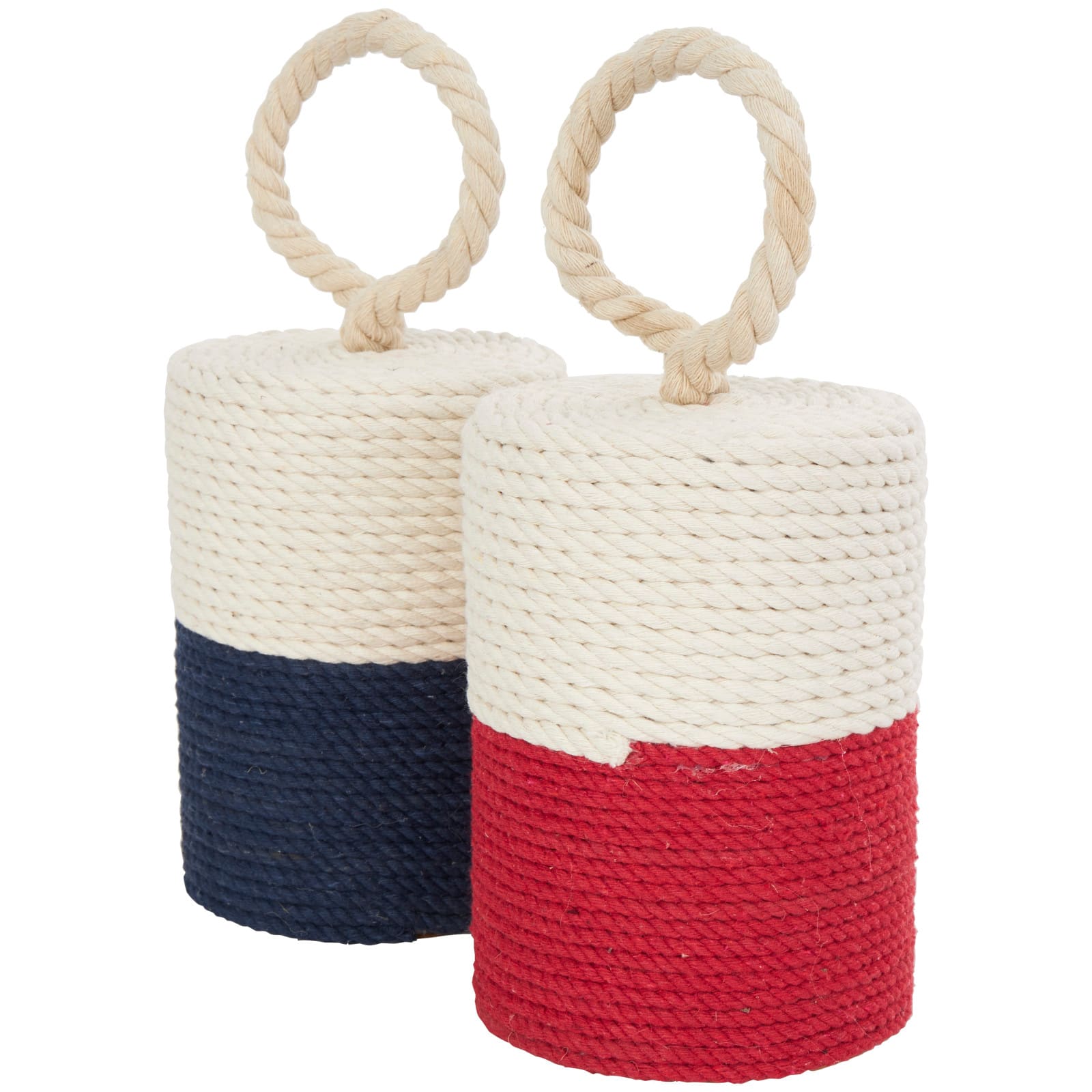 5" Cotton Buoy Coiled Color Block Sculpture Set