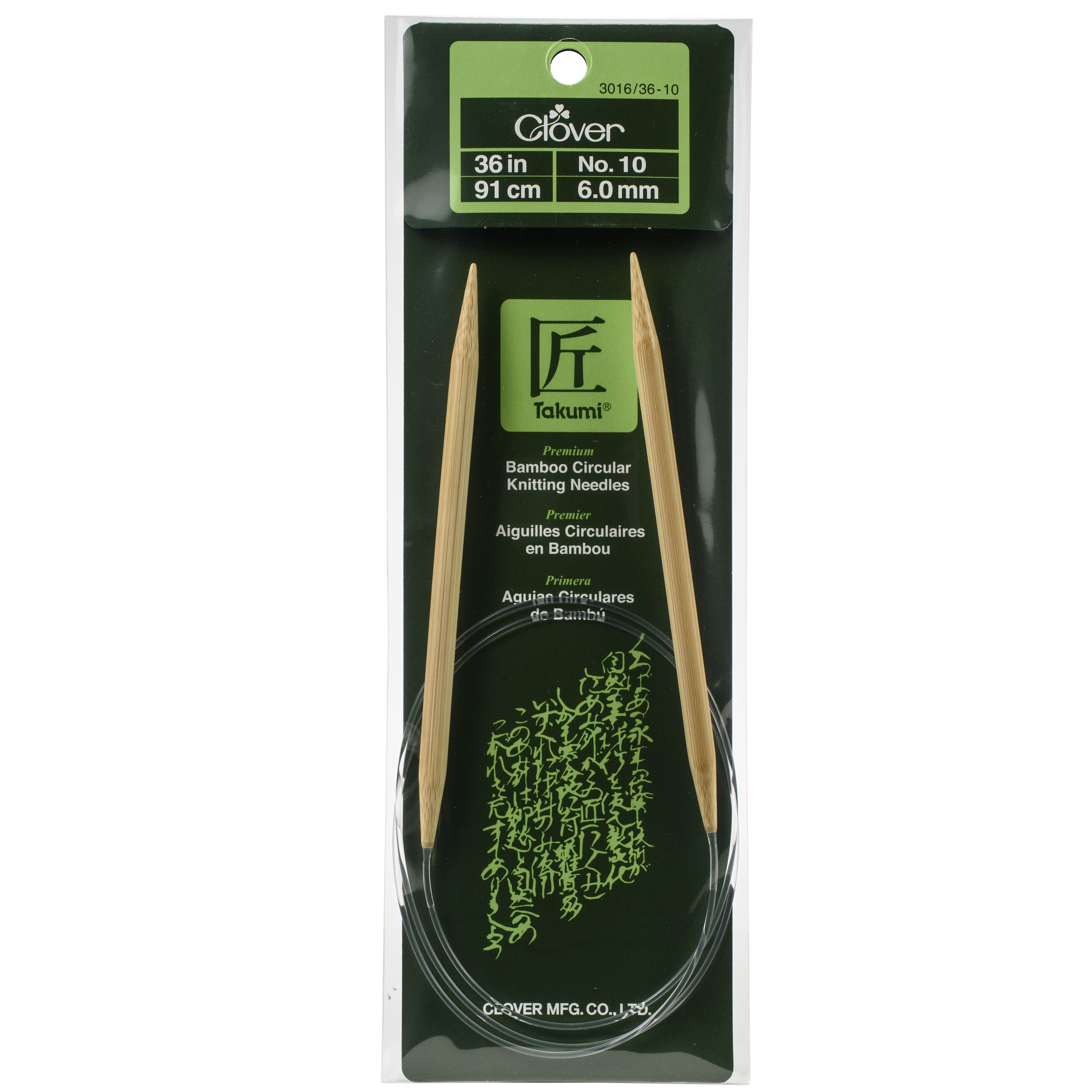 Clover Takumi® 36" Bamboo Circular Knitting Needles