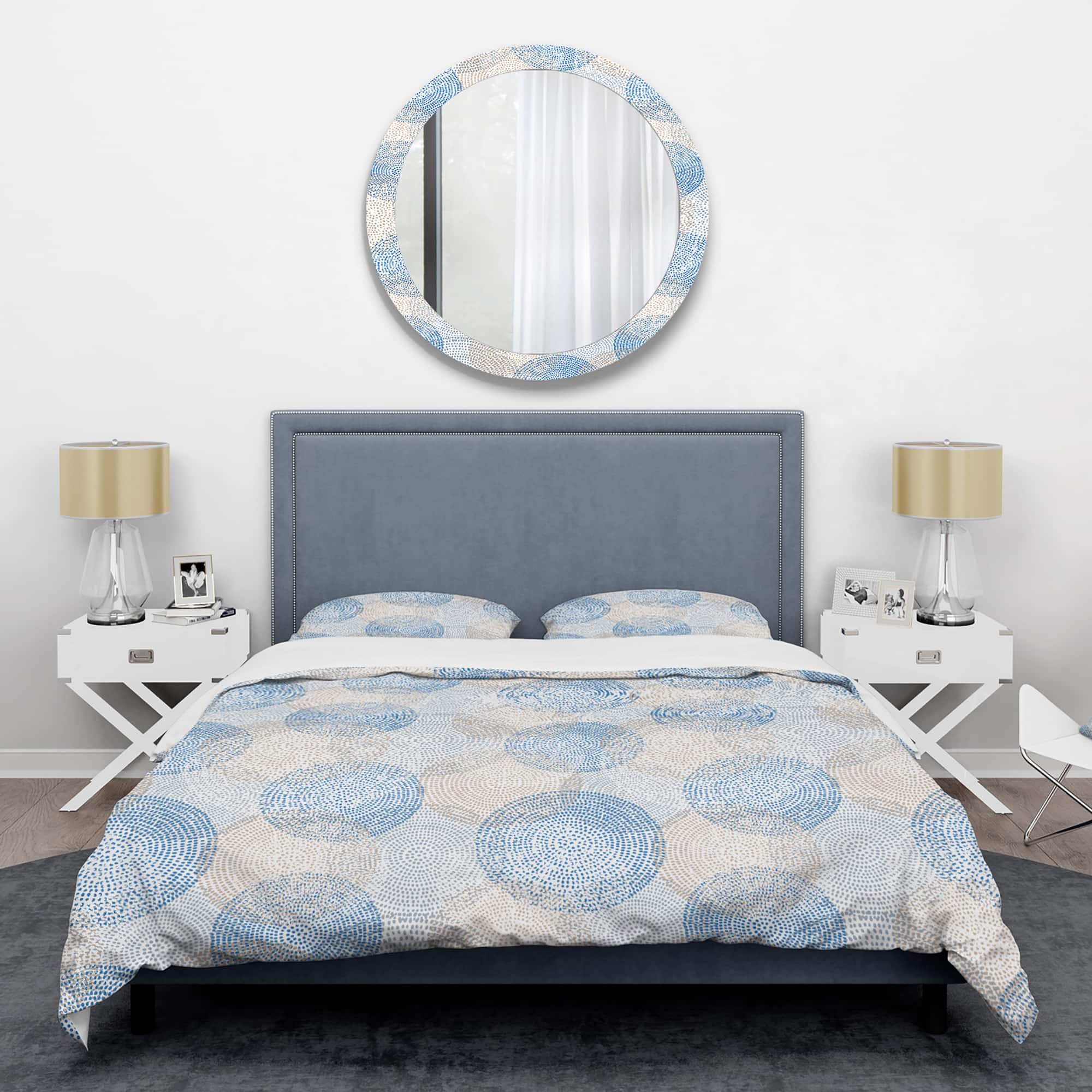 Designart 'Abstract Retro Design I' Mid-Century Duvet Cover Set