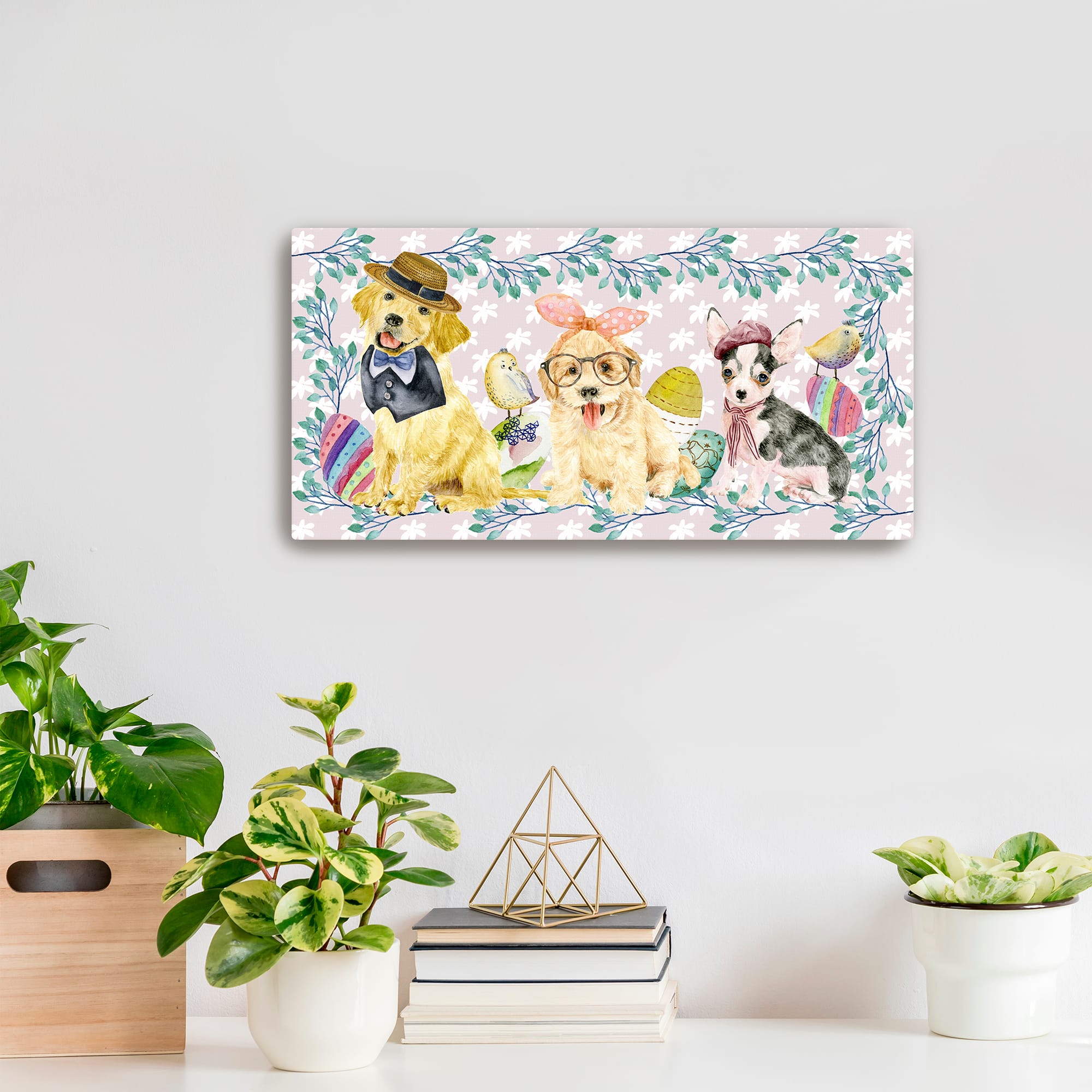 Lumaprints Easter Pups IV Canvas Giclée Art