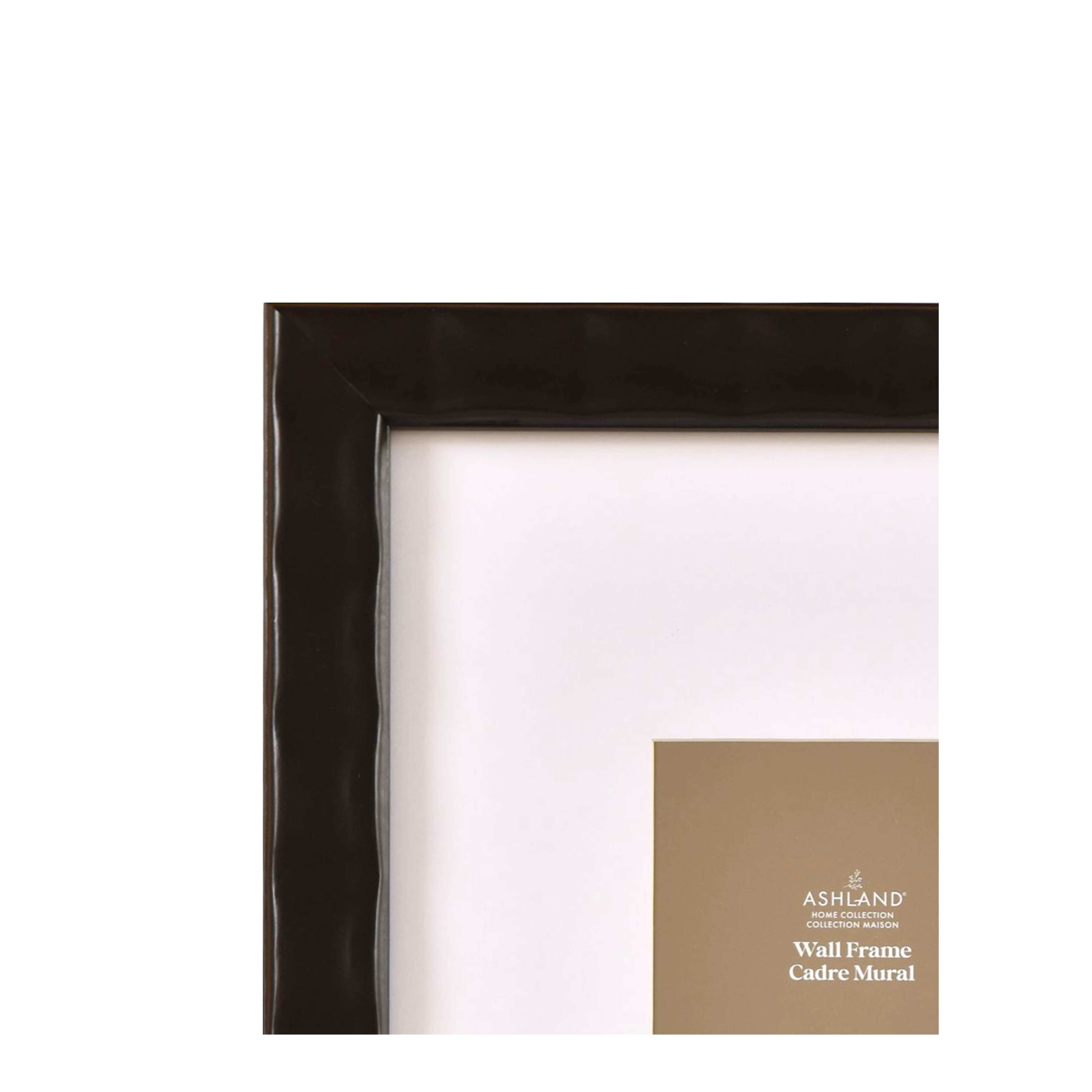 Home Black Ripple Matted Pinewood Wall Frame by Ashland®
