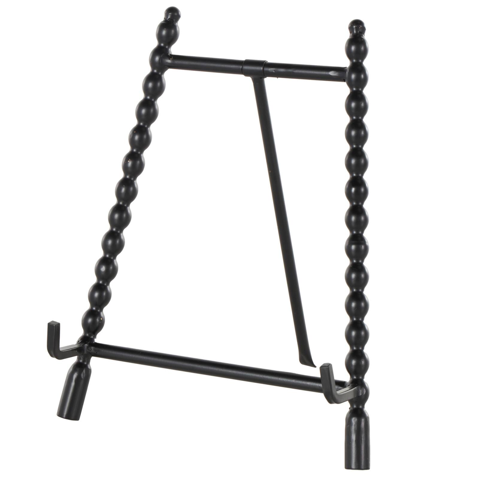 9" x 11" Black Metal Abstract Wide Display Easel