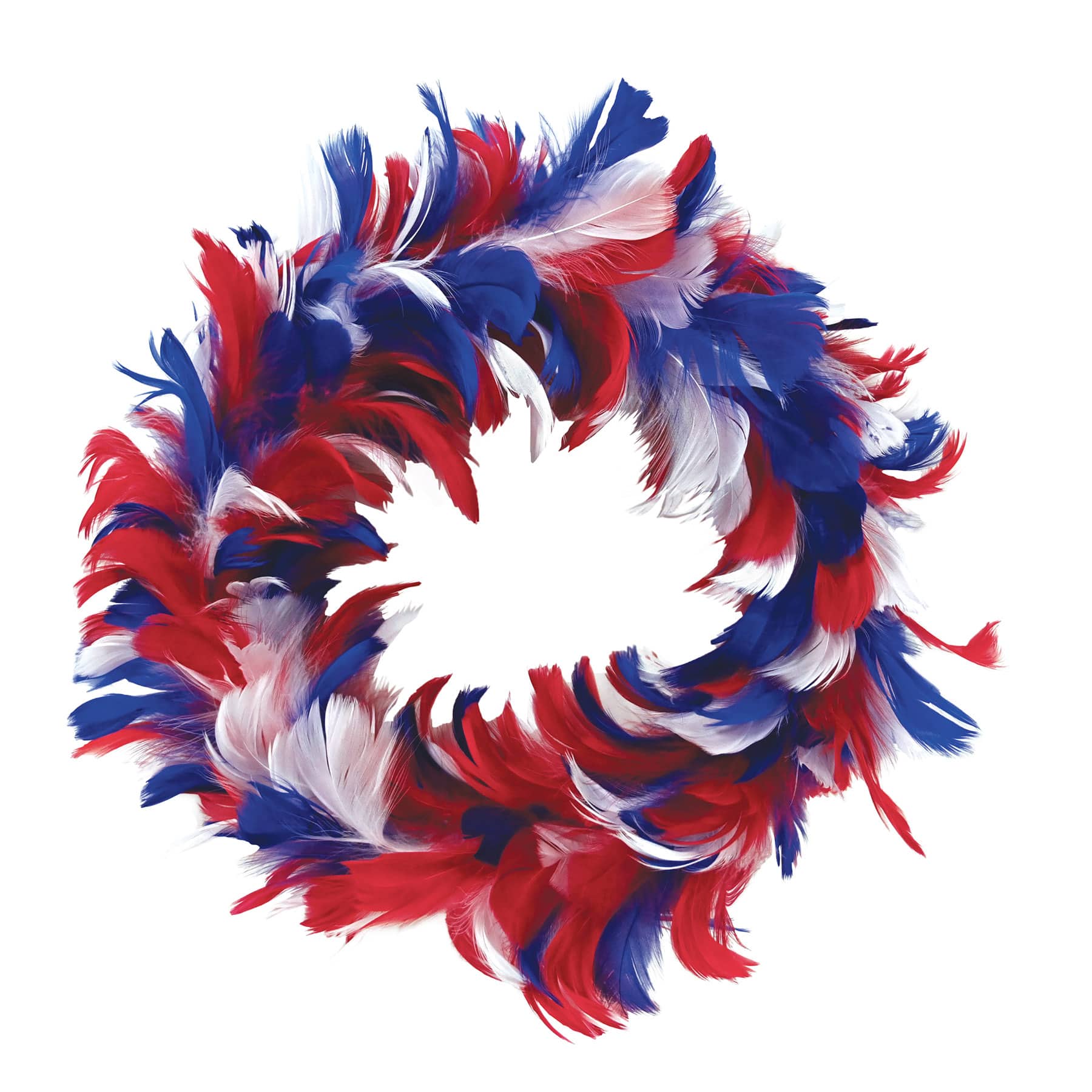 Beistle 8" Red, White & Blue Fancy Wreaths, 2ct.