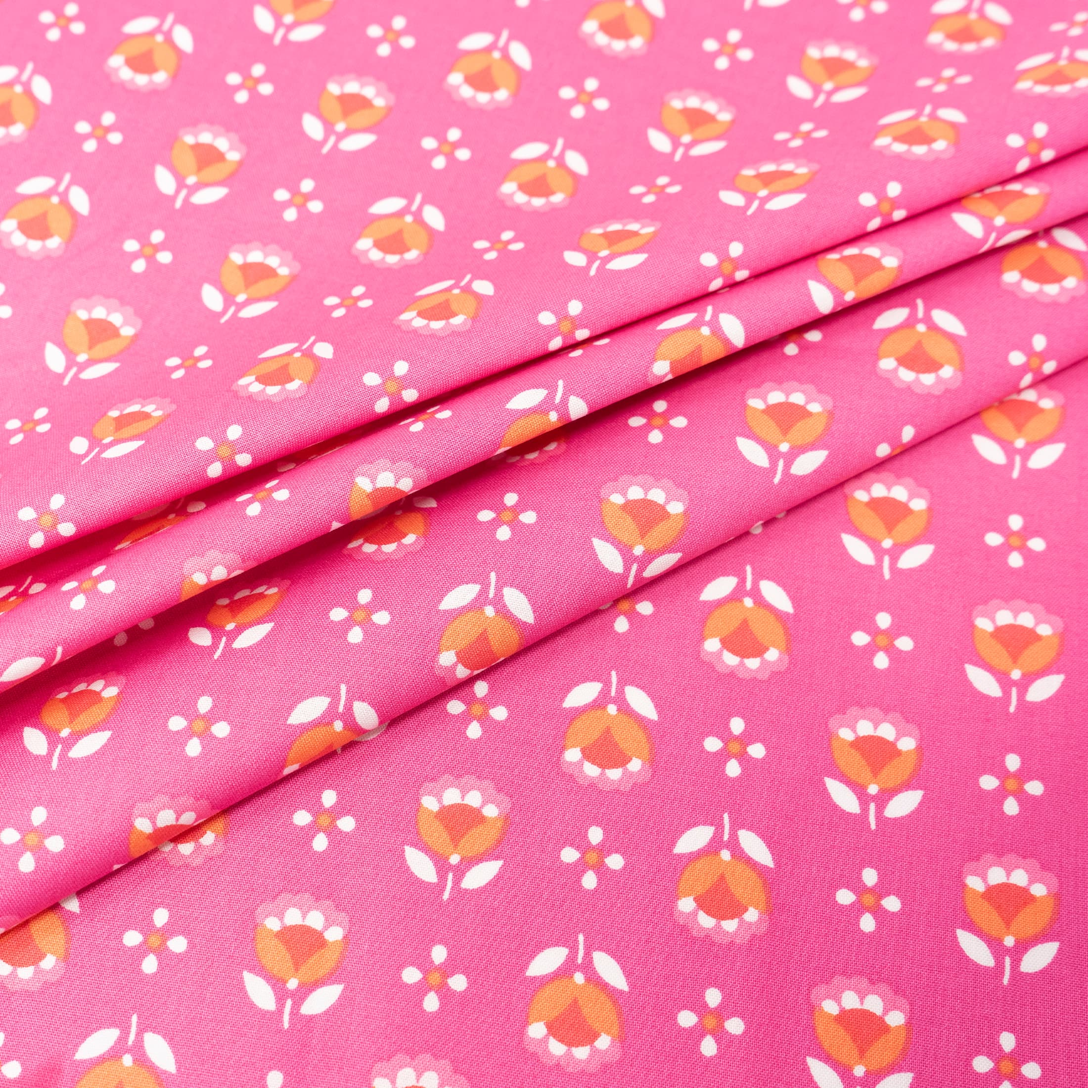 Stitch & Sparkle Modern Scandinavian Sunflower Cotton Fabric