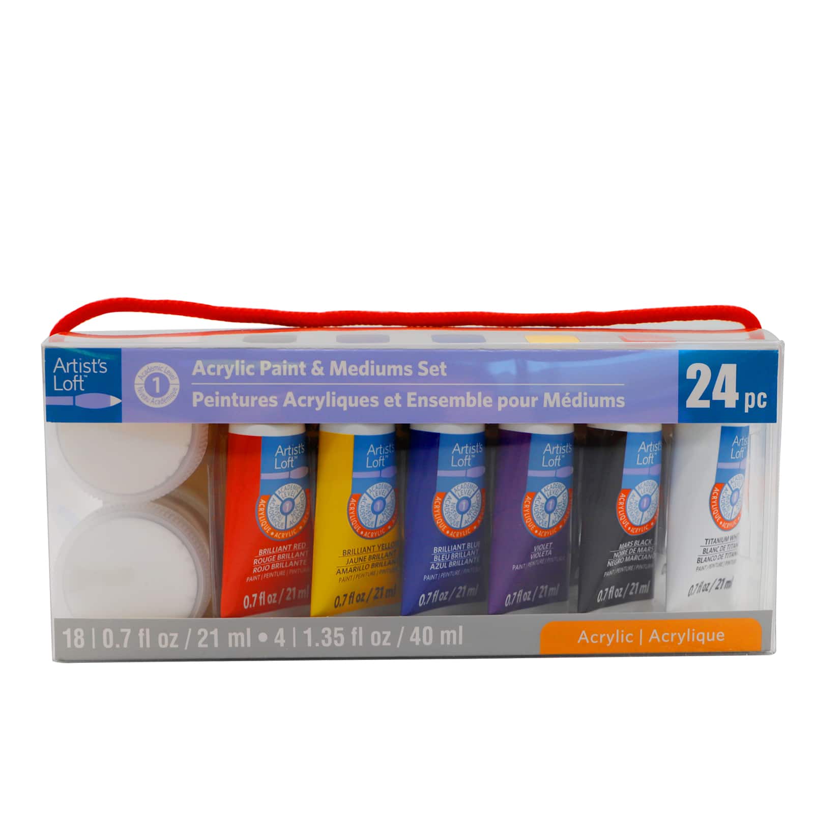 18 Color Acrylic Paint & Mediums Set by Artist's Loft™, 21ml