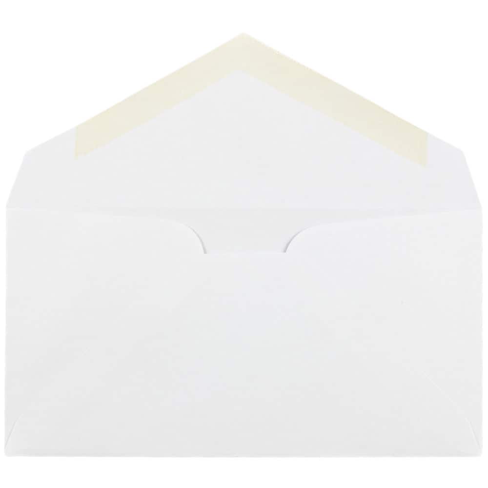 JAM Paper 3.875" x 7.5" White Monarch Commercial Envelopes