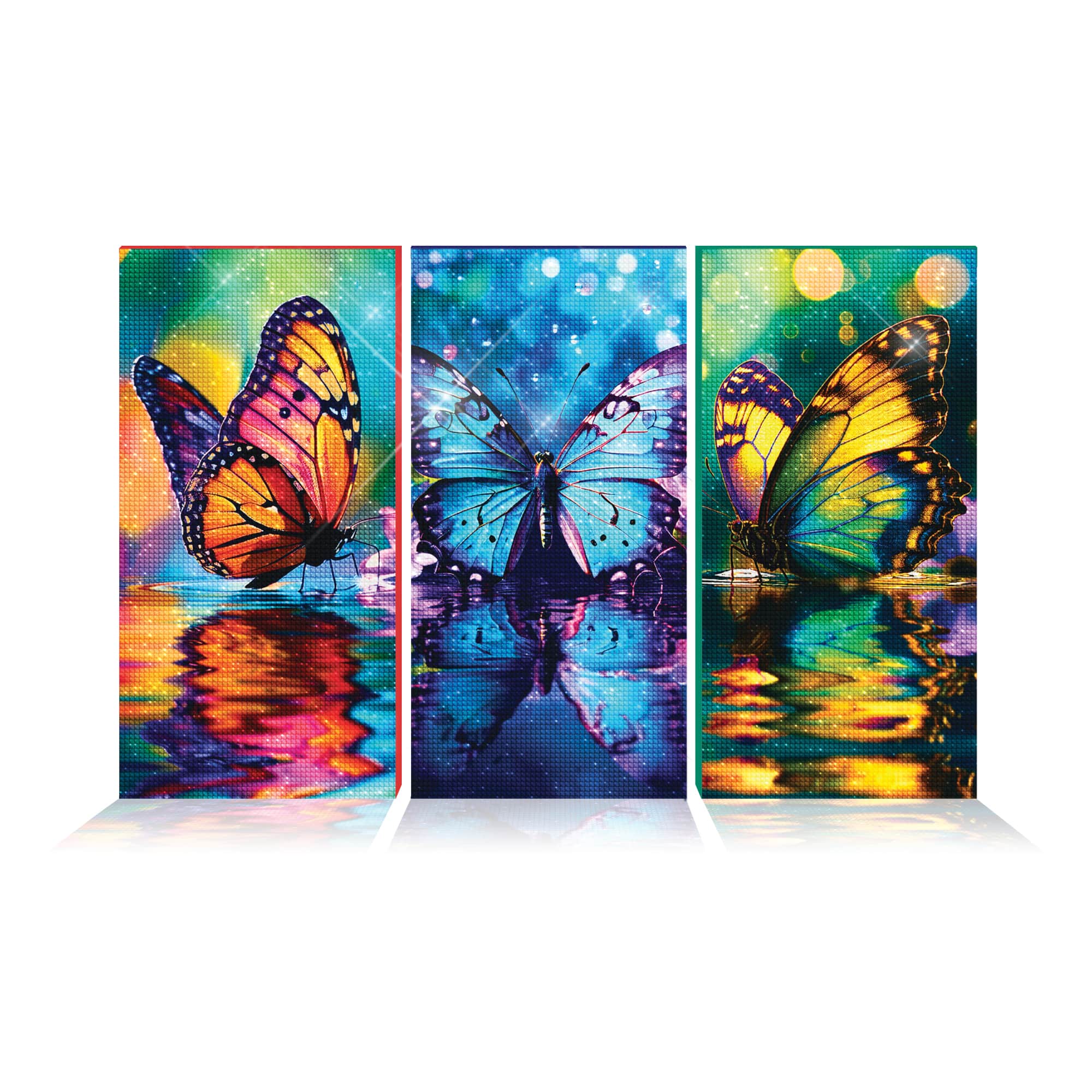 ArtSkills® Brilliant Art Enchanted Butterflies Stretched Canvas Diamond Painting Kit