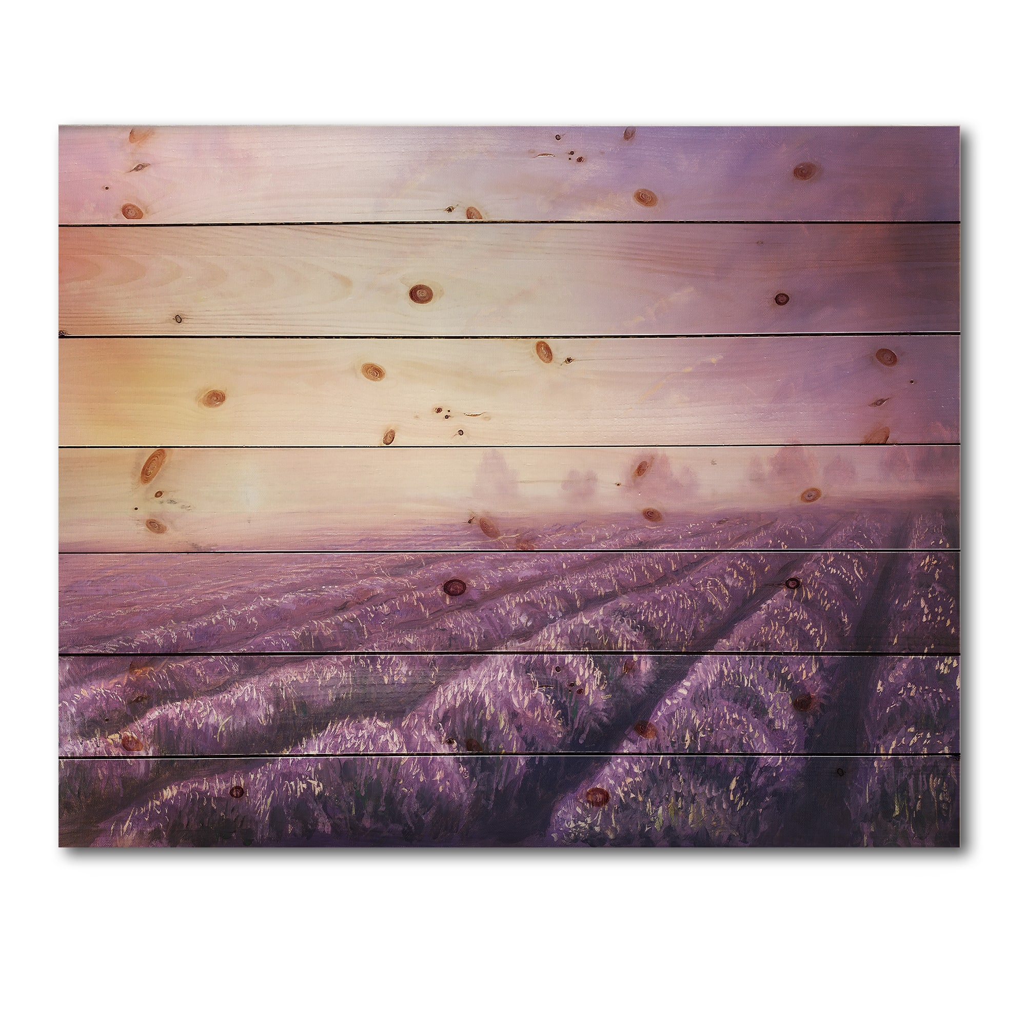 Designart - Lavender Fields During Dawn