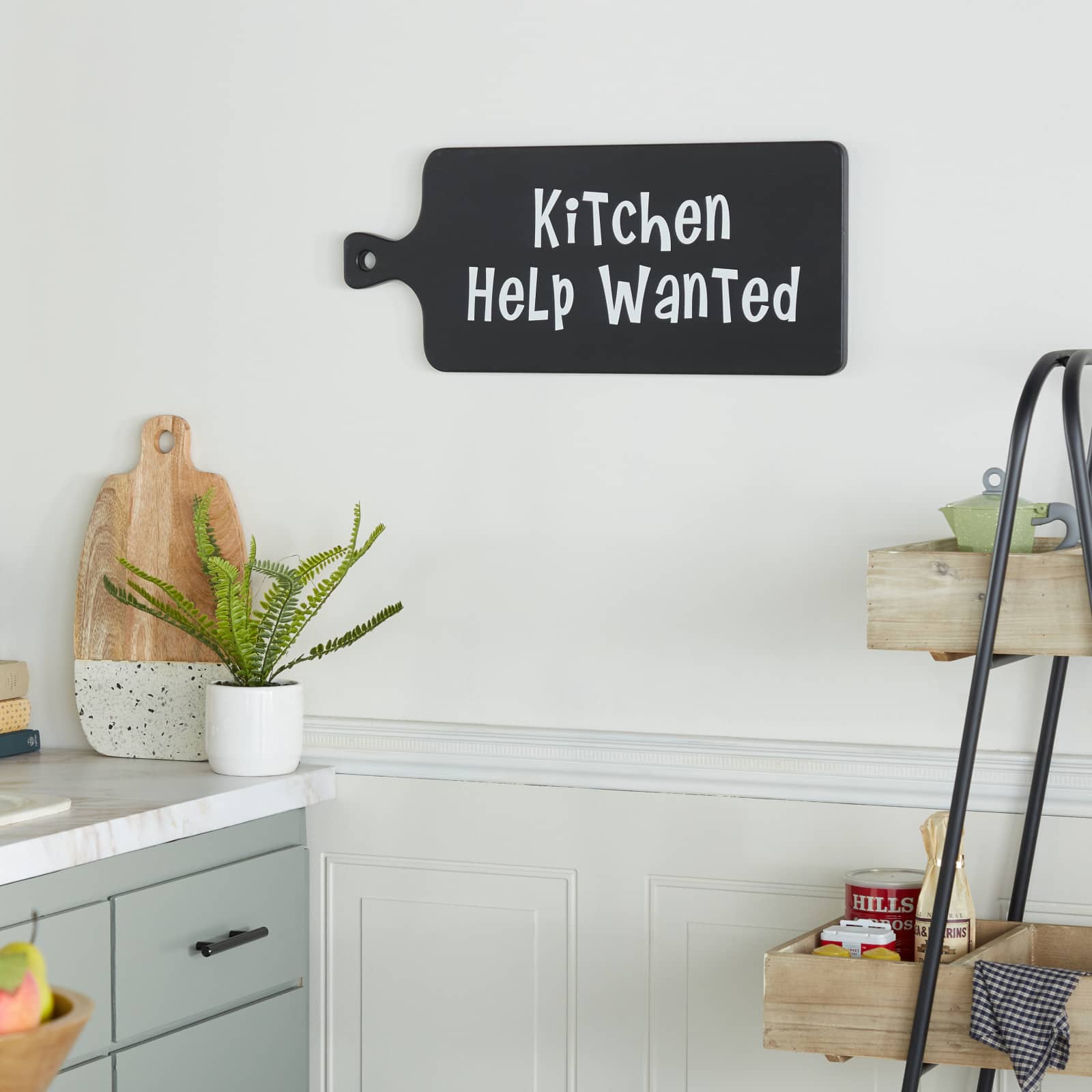 Black MDF Modern Farmhouse Wall Decor, 10" x 24" x 1"
