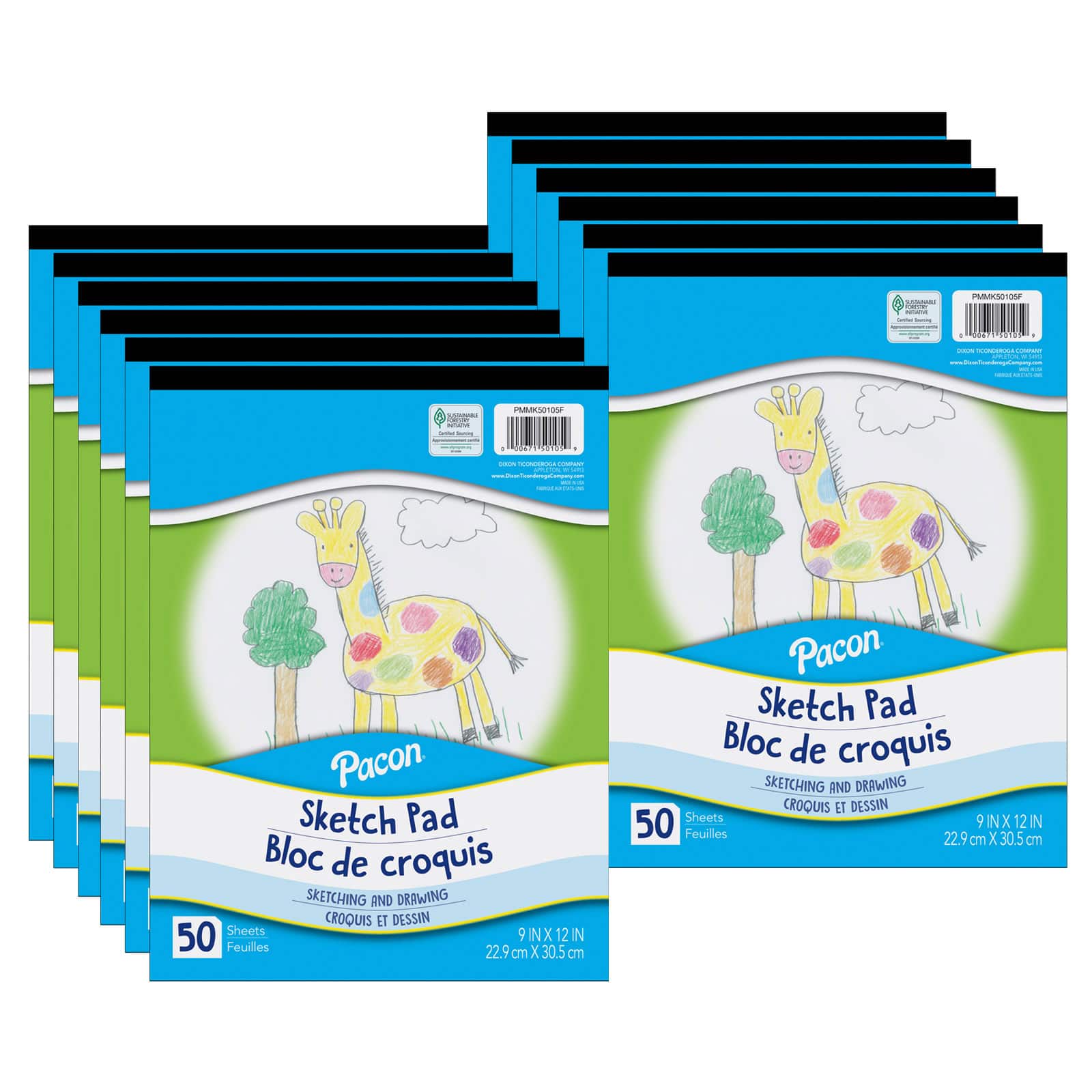 Pacon® 9" x 12" Sketch Pad, 12ct.