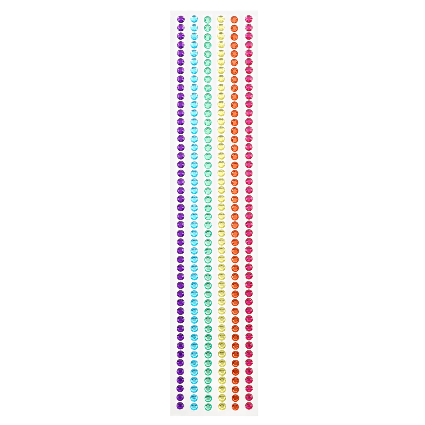 12 Packs: 6 ct. (72 total) Rainbow Rhinestone Borders by Recollections™