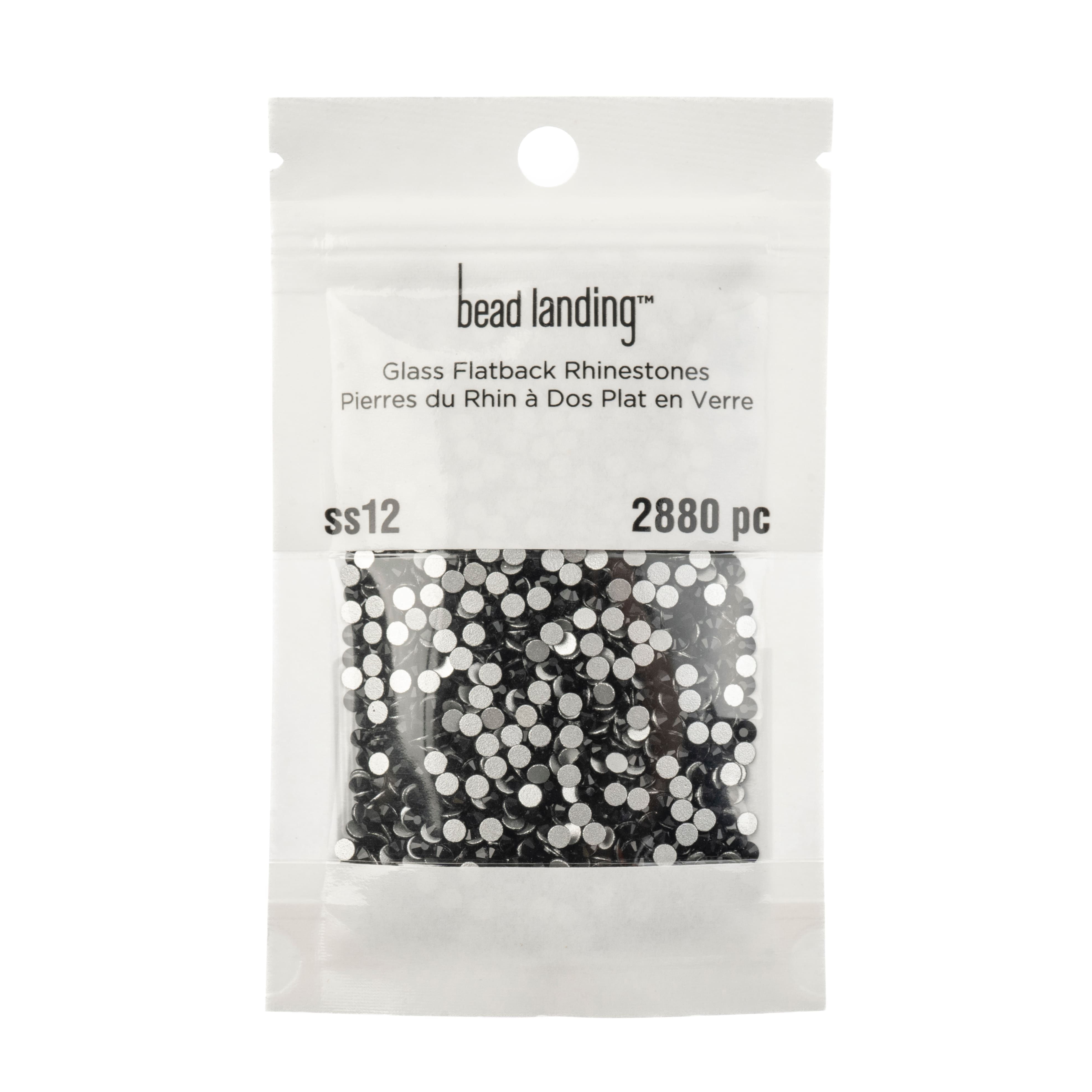 12 Pack: SS12 Glass Flatback Rhinestones by Bead Landing™