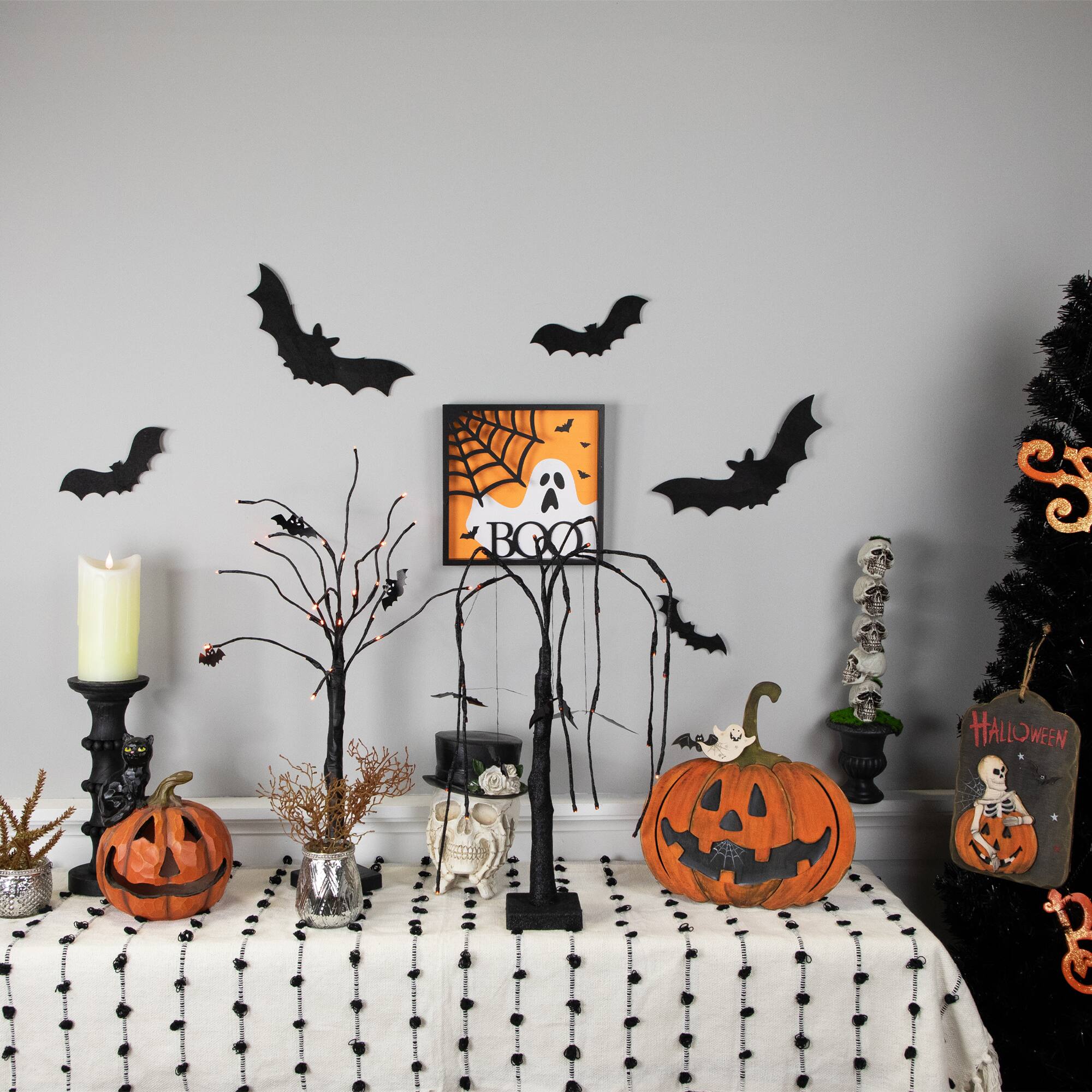 9.75" x 9.75" 3D Boo Halloween Framed Wall Art