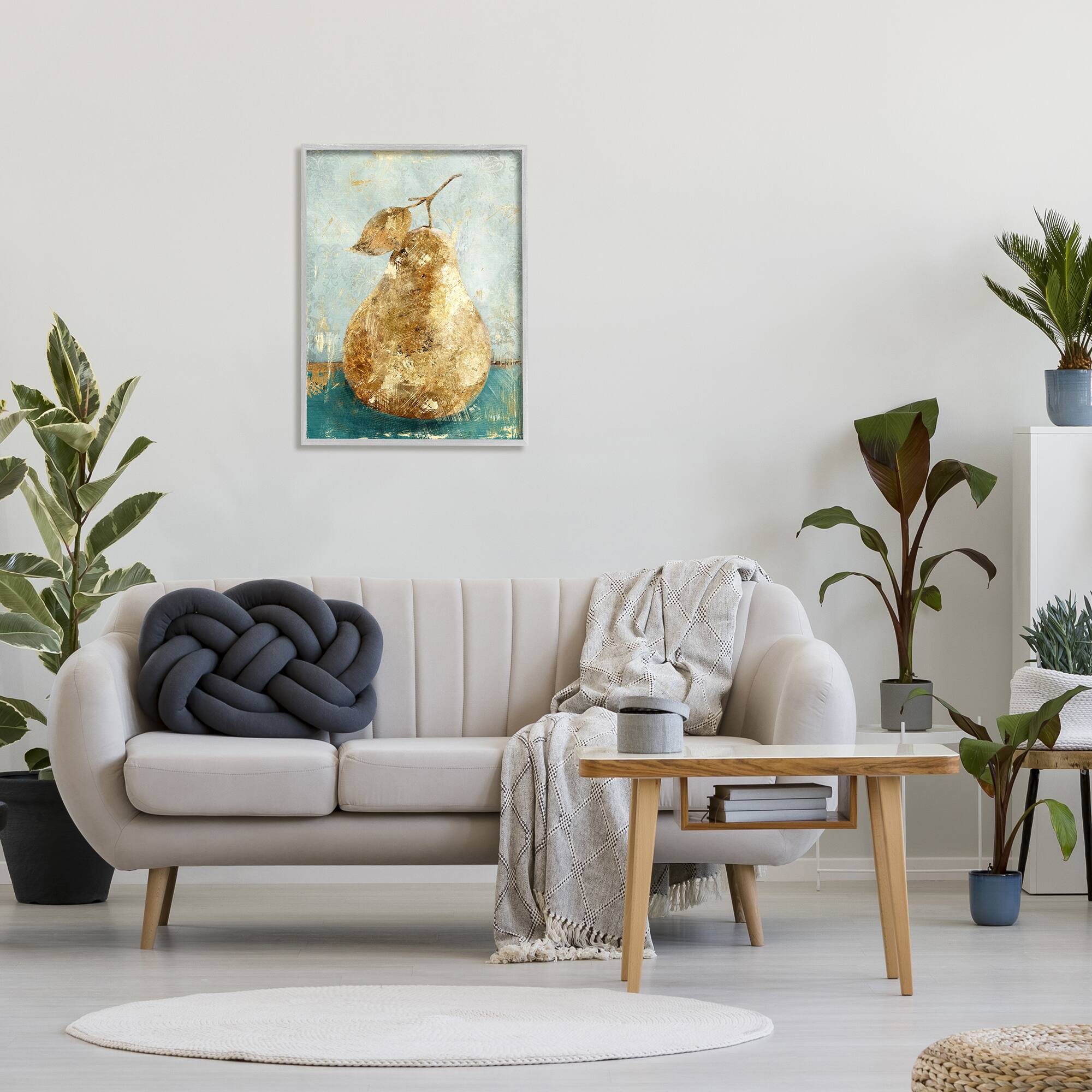 Stupell Industries Golden Pear Painting Wall Art in Frame