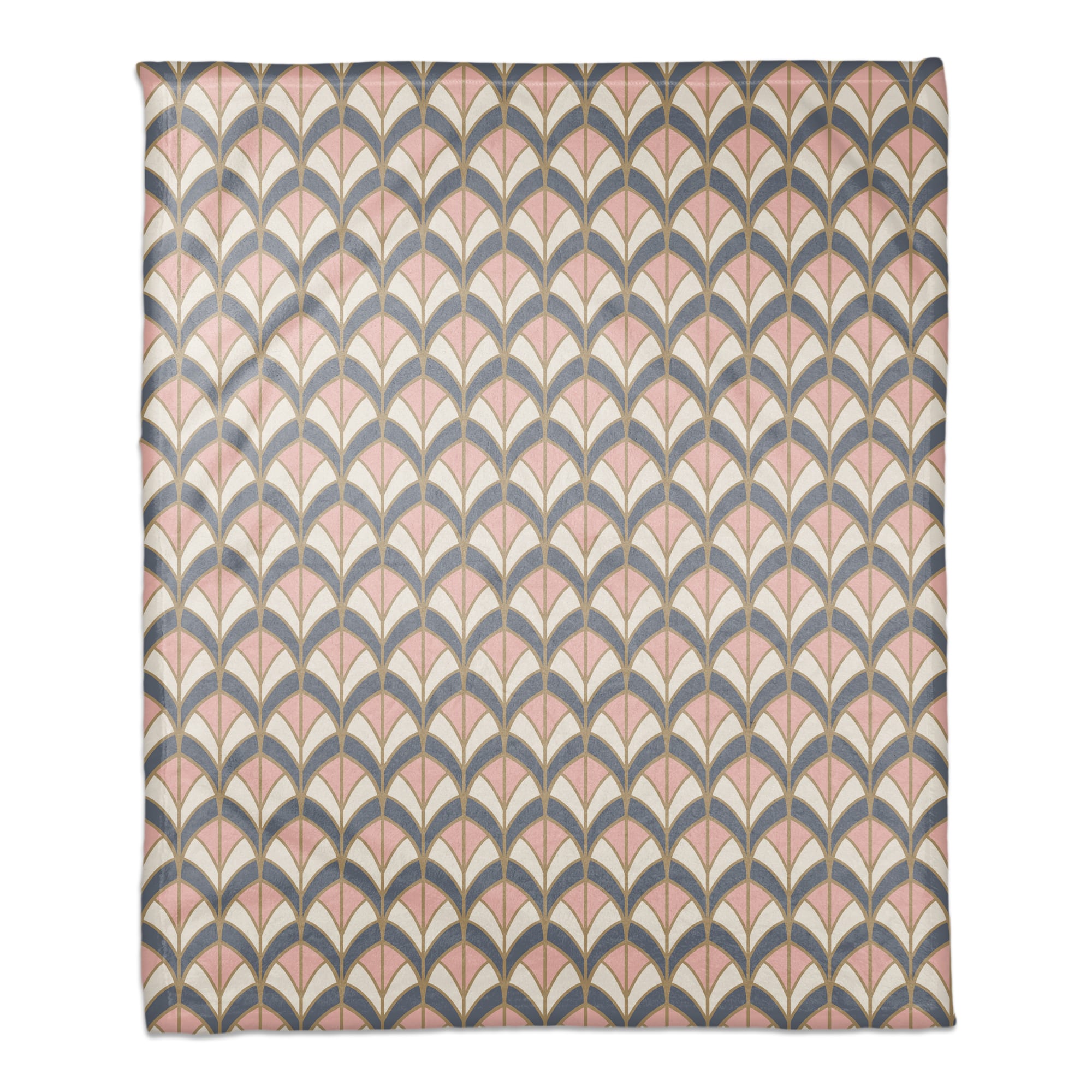 Art Deco Color  50" x 60" Coral Fleece Blanket