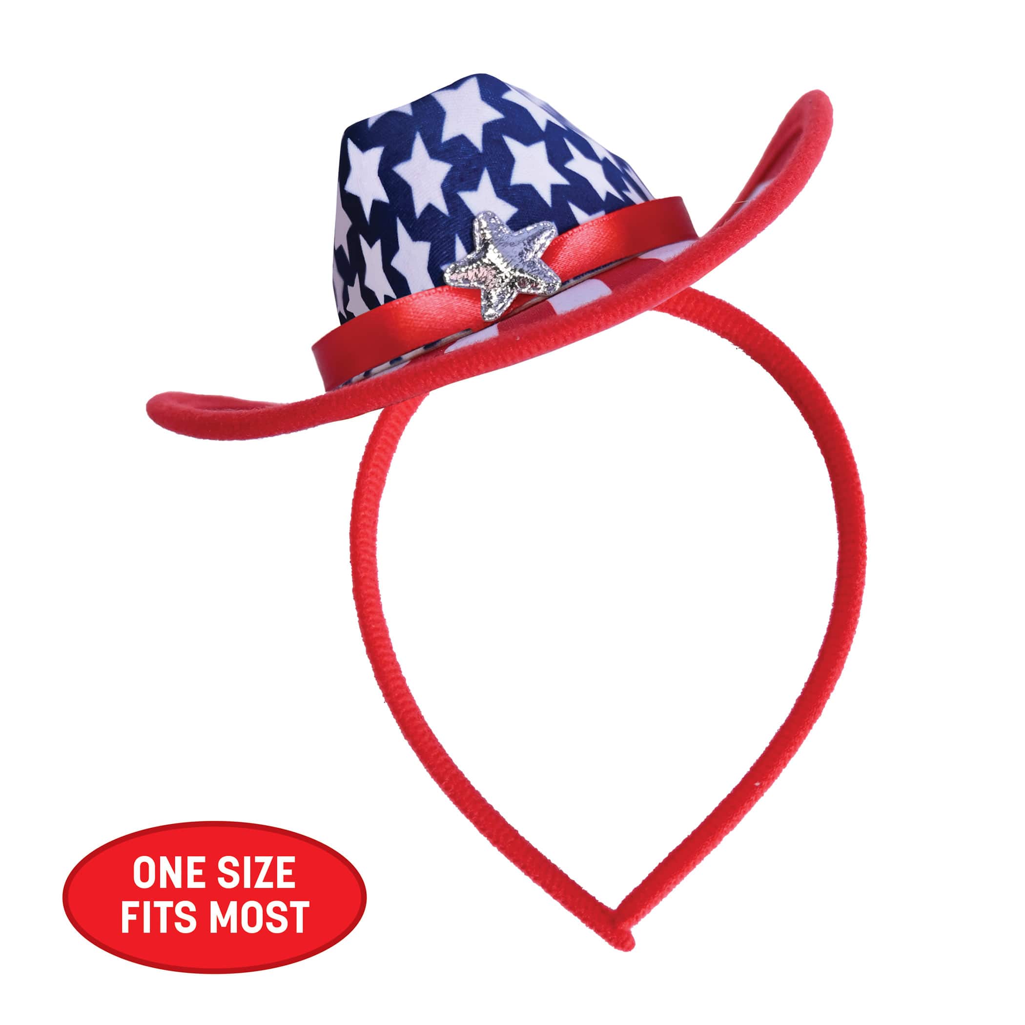 Beistle Patriotic Cowboy Hat Headband