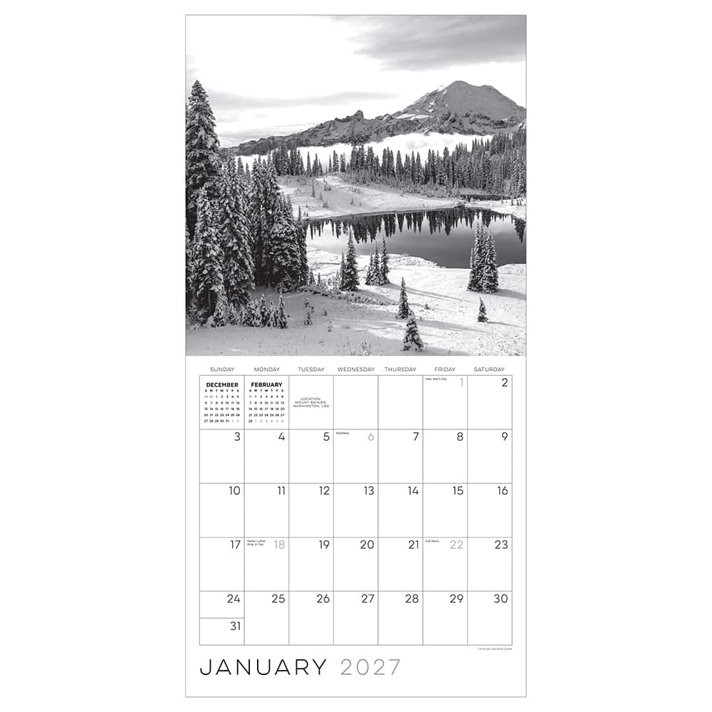 2027 Zen Nature Wall Calendar