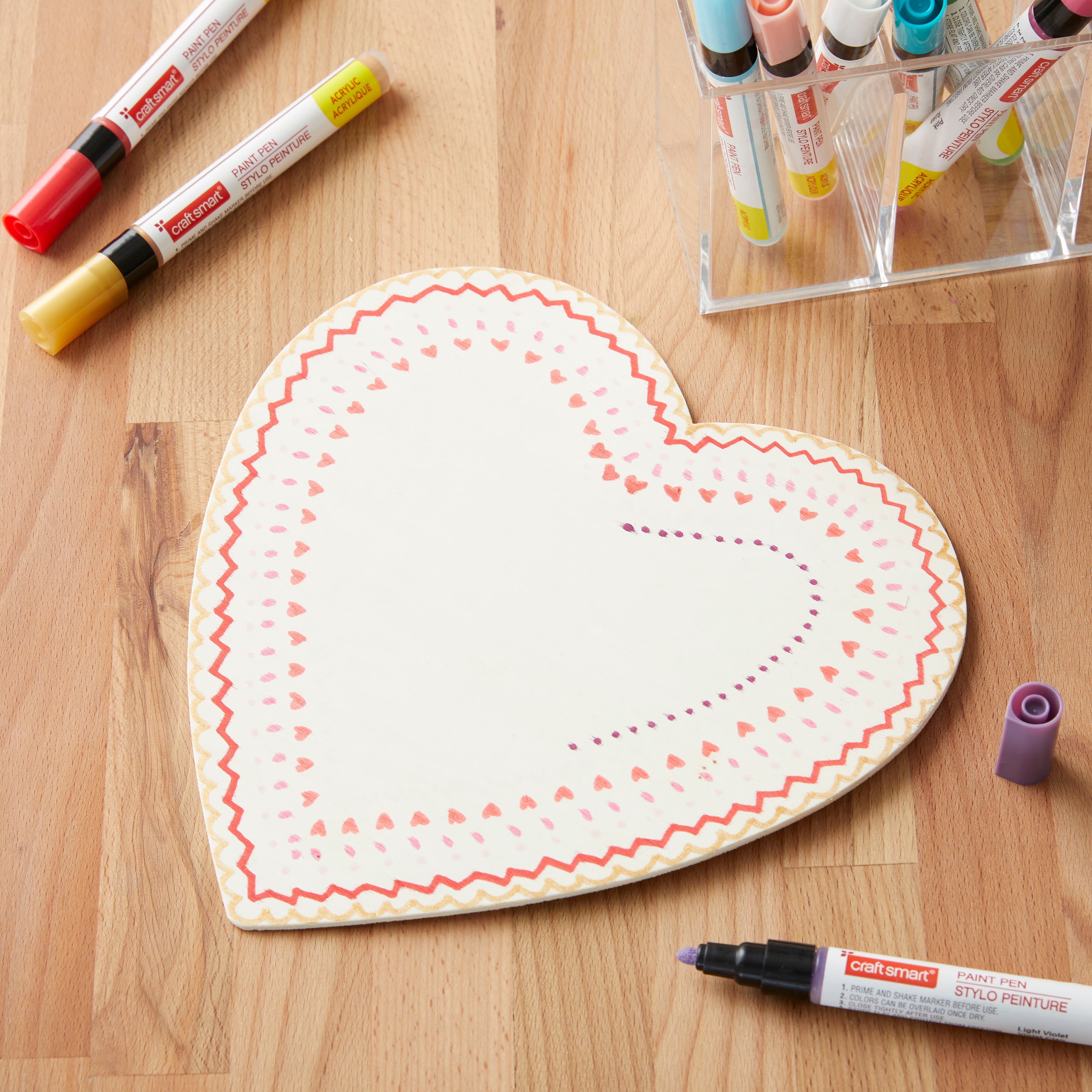 12 Pack: 8.5" Wood Heart Plaque by Make Market®
