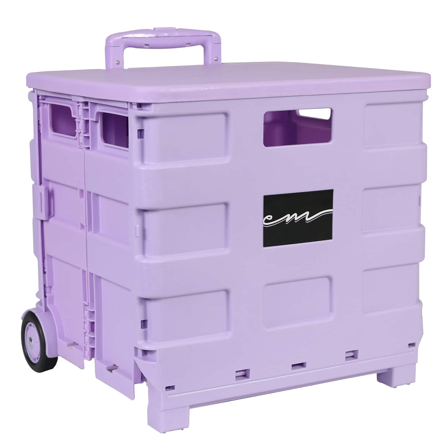 Everything Mary Collapsible Rolling Cart with Lid