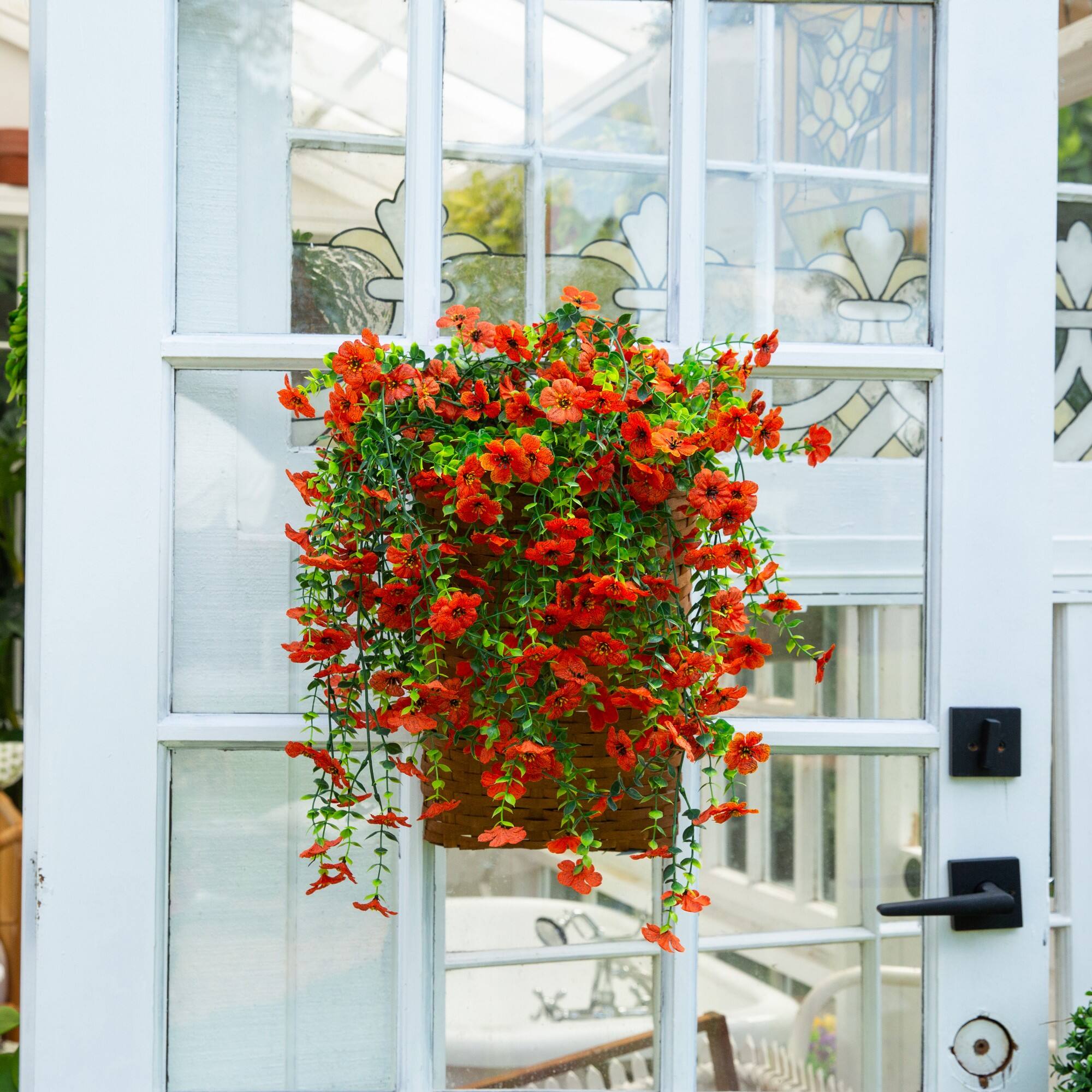 30" UV Resistant Artificial Daisy Hanging Bushes, 6ct.