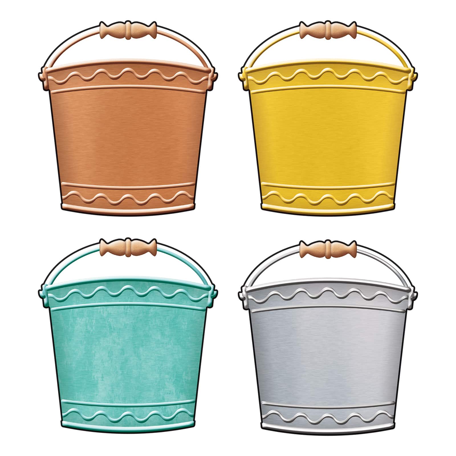 Trend I Heart Metal Buckets Classic Accents® Variety Pack, 3 Packs of 36