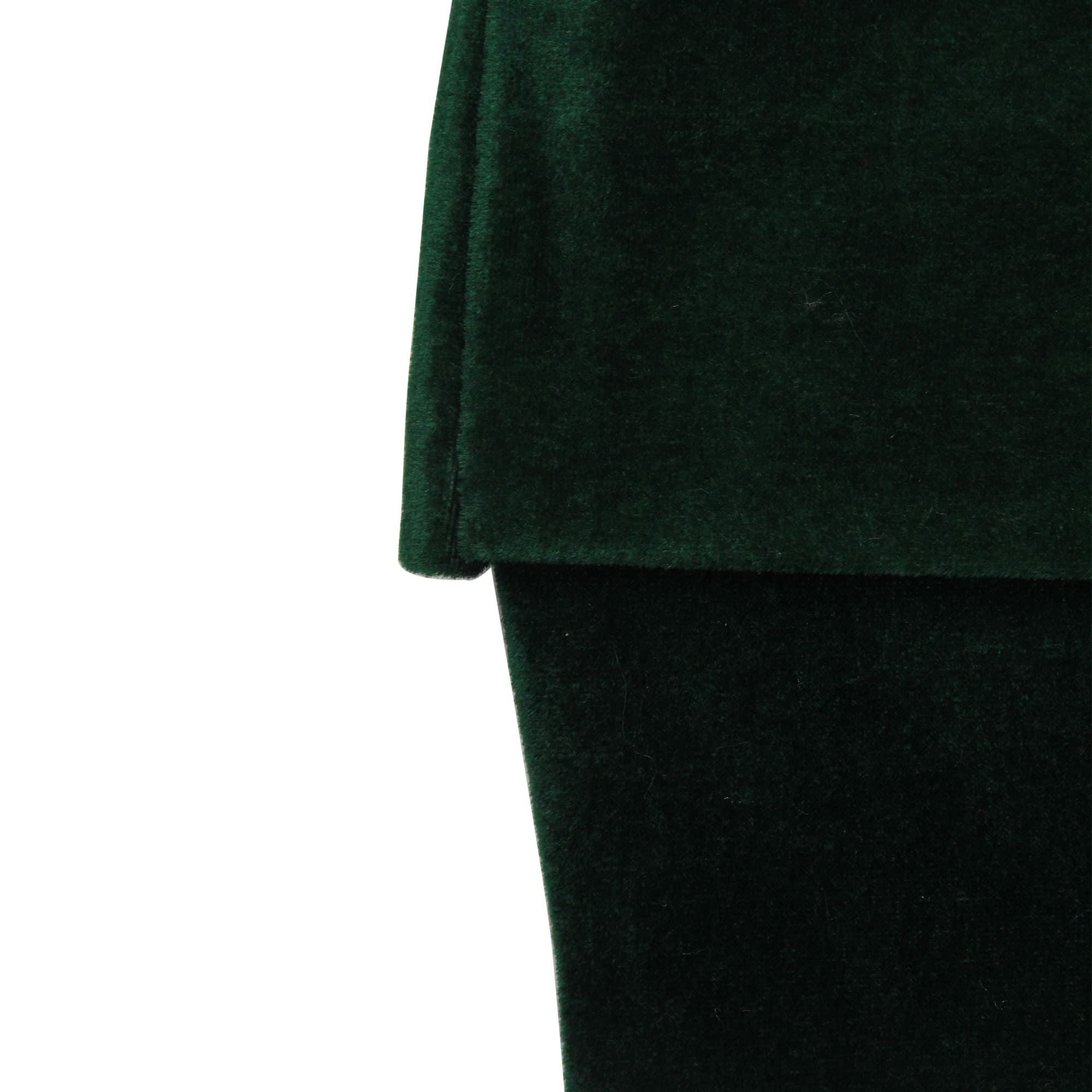 19" Traditional Velvet Christmas Stocking, Green