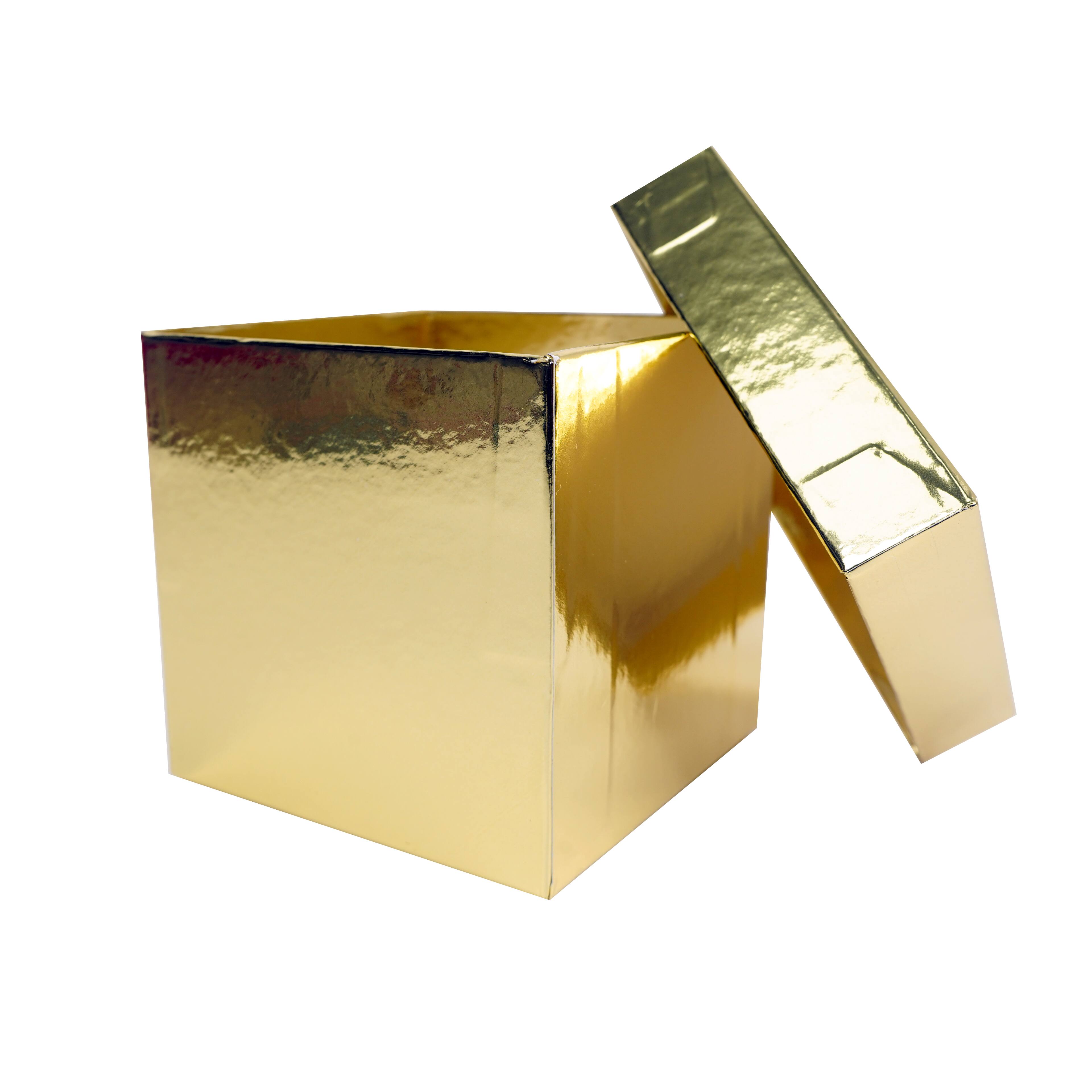 4.5" Metallic Cube Gift Box by Celebrate It™