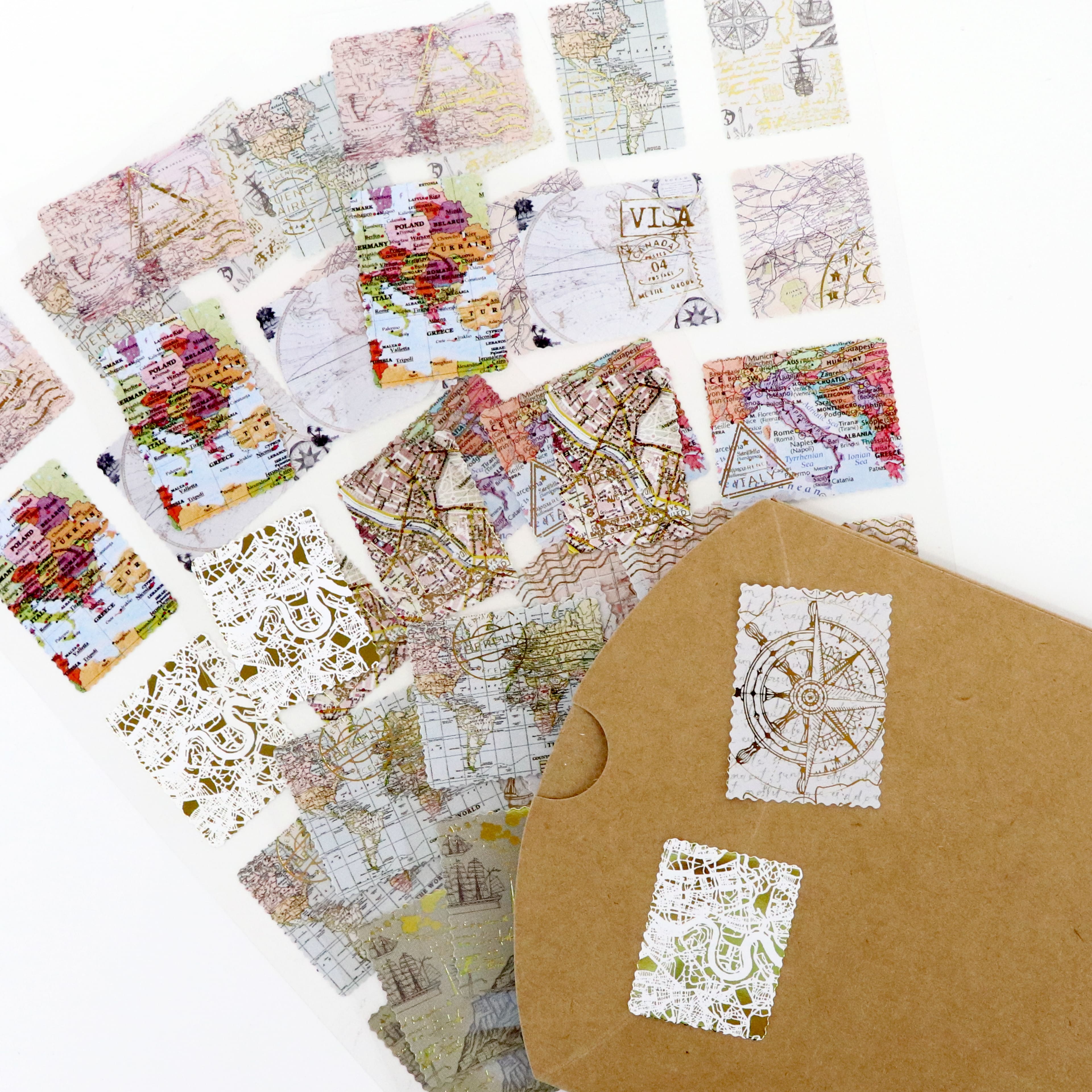 Travel Map Stickers by Recollections™