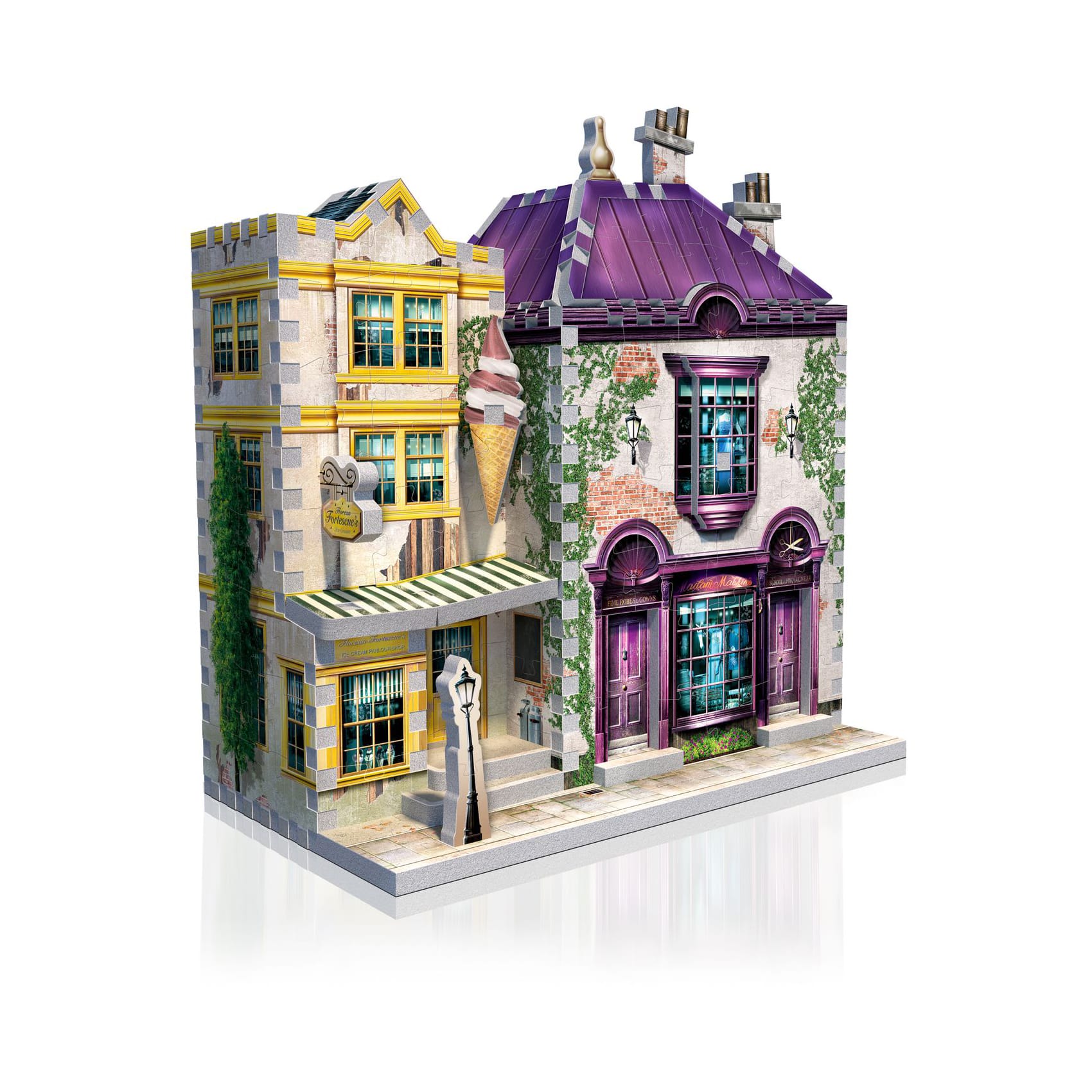 Harry Potter Diagon Alley Collection - Ollivander's Shop, Quidditch Supplies, Madam Malkin's, Weasleys' Wizard Wheezes: 1175 Pcs