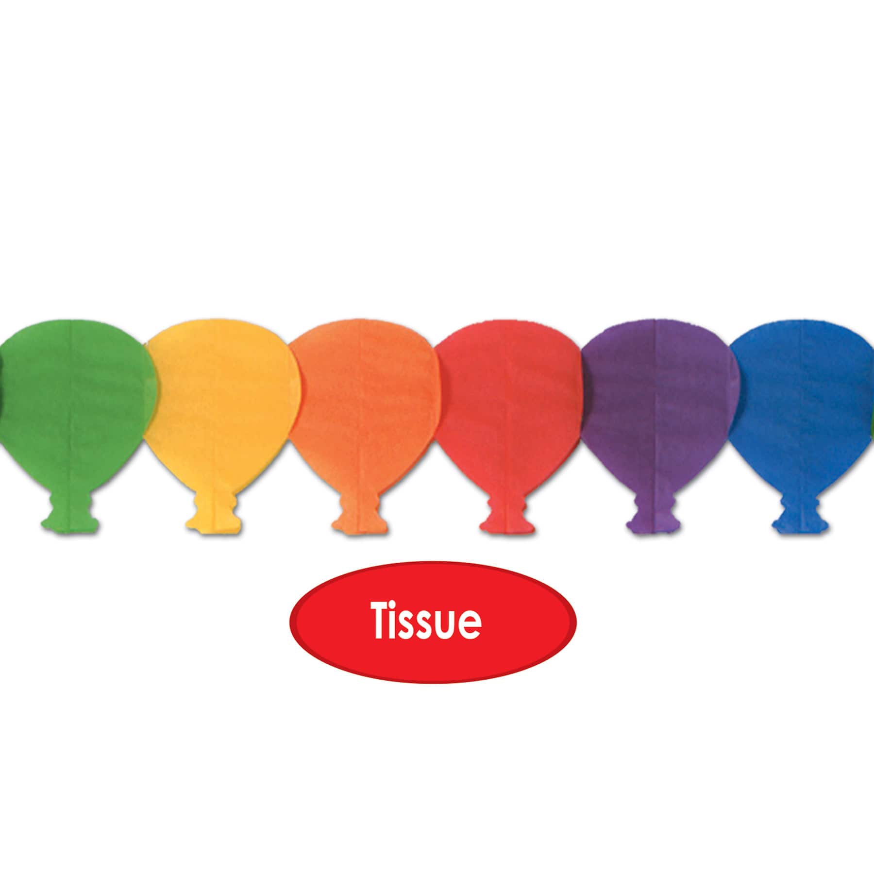 Beistle 5.5" x 12ft. Balloon Garlands, 2ct.