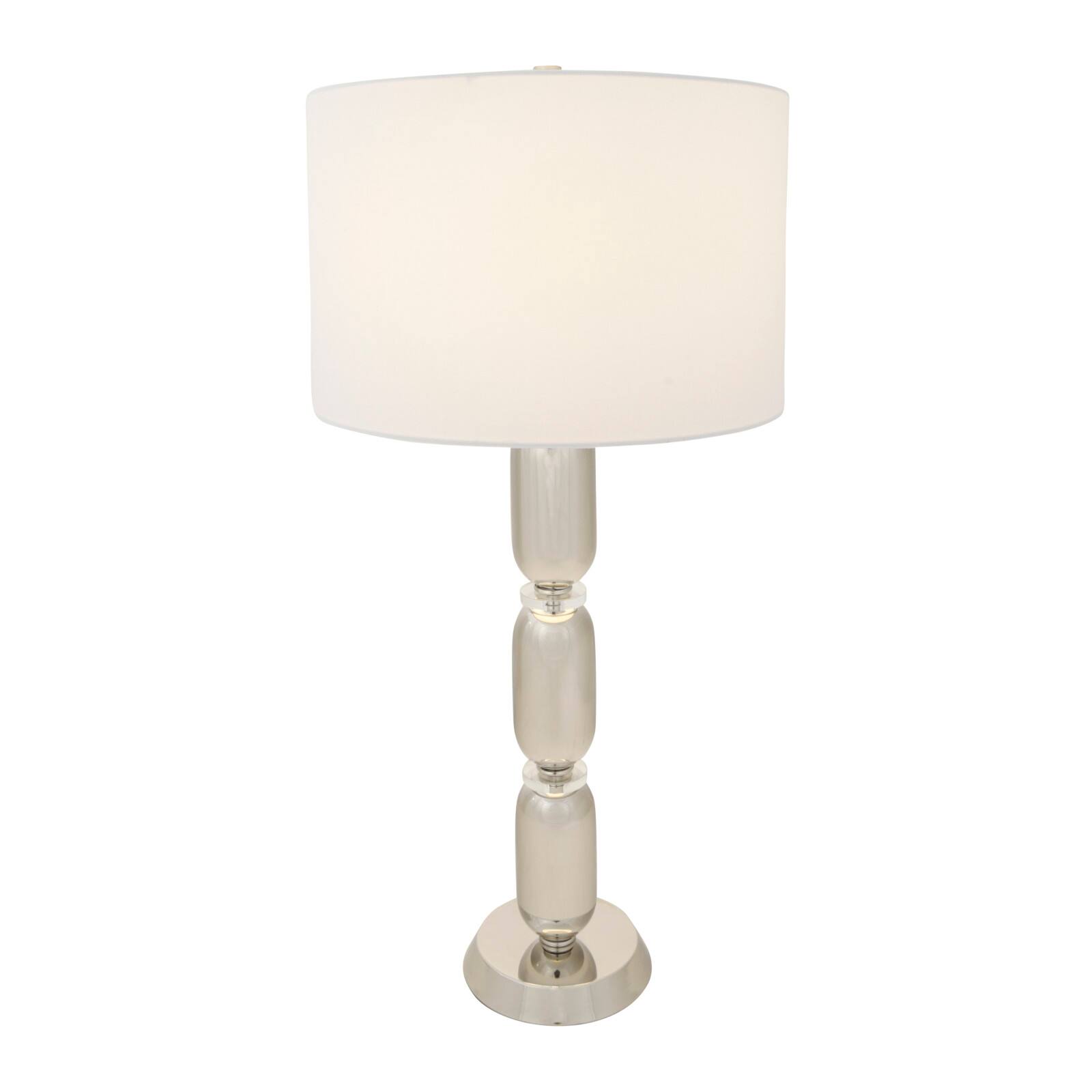 Hello Honey® 33" Metal Table Lamp with Glass Middle