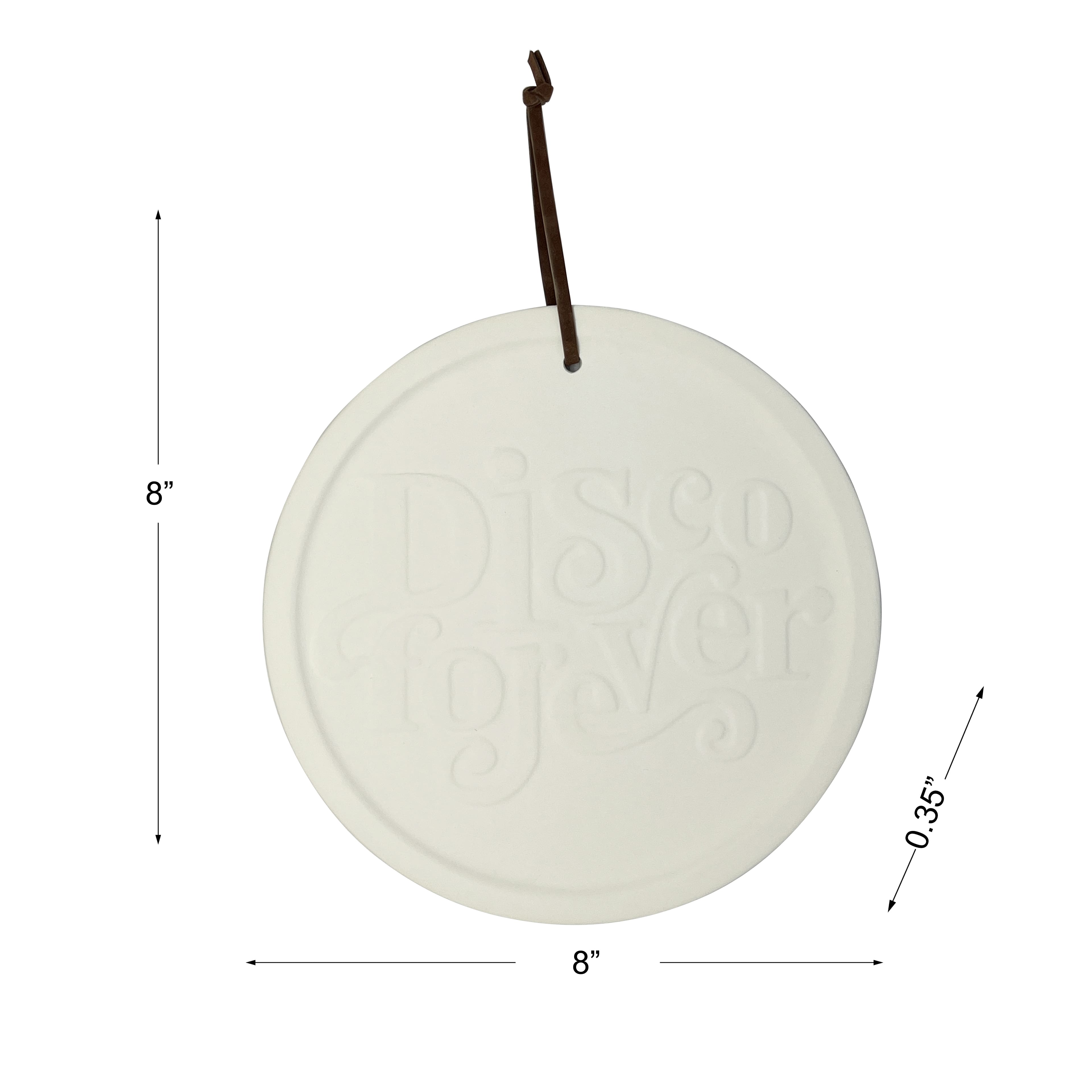 Jonathan Adler x Michaels 8" Disco Forever DIY Round Ceramic Plaque