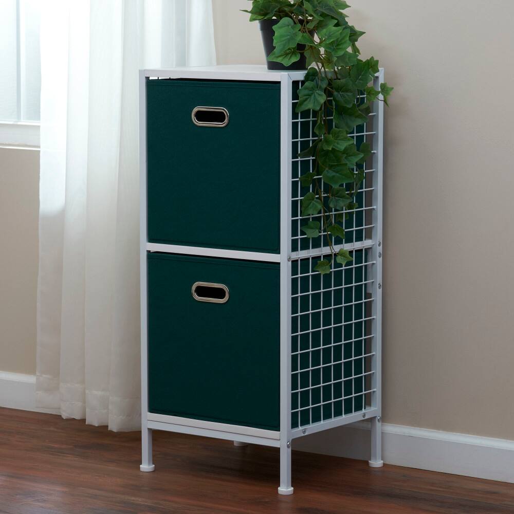 2 Pack Household Essentials 13" Fabric Storage Bins