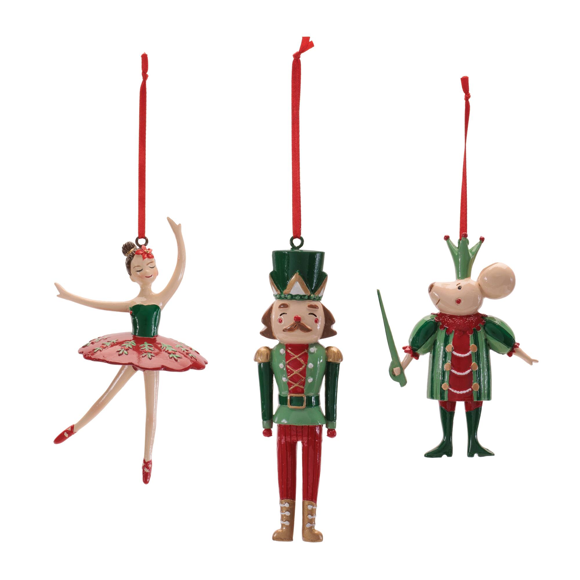 Melrose Nutcracker Ballet Ornament Set