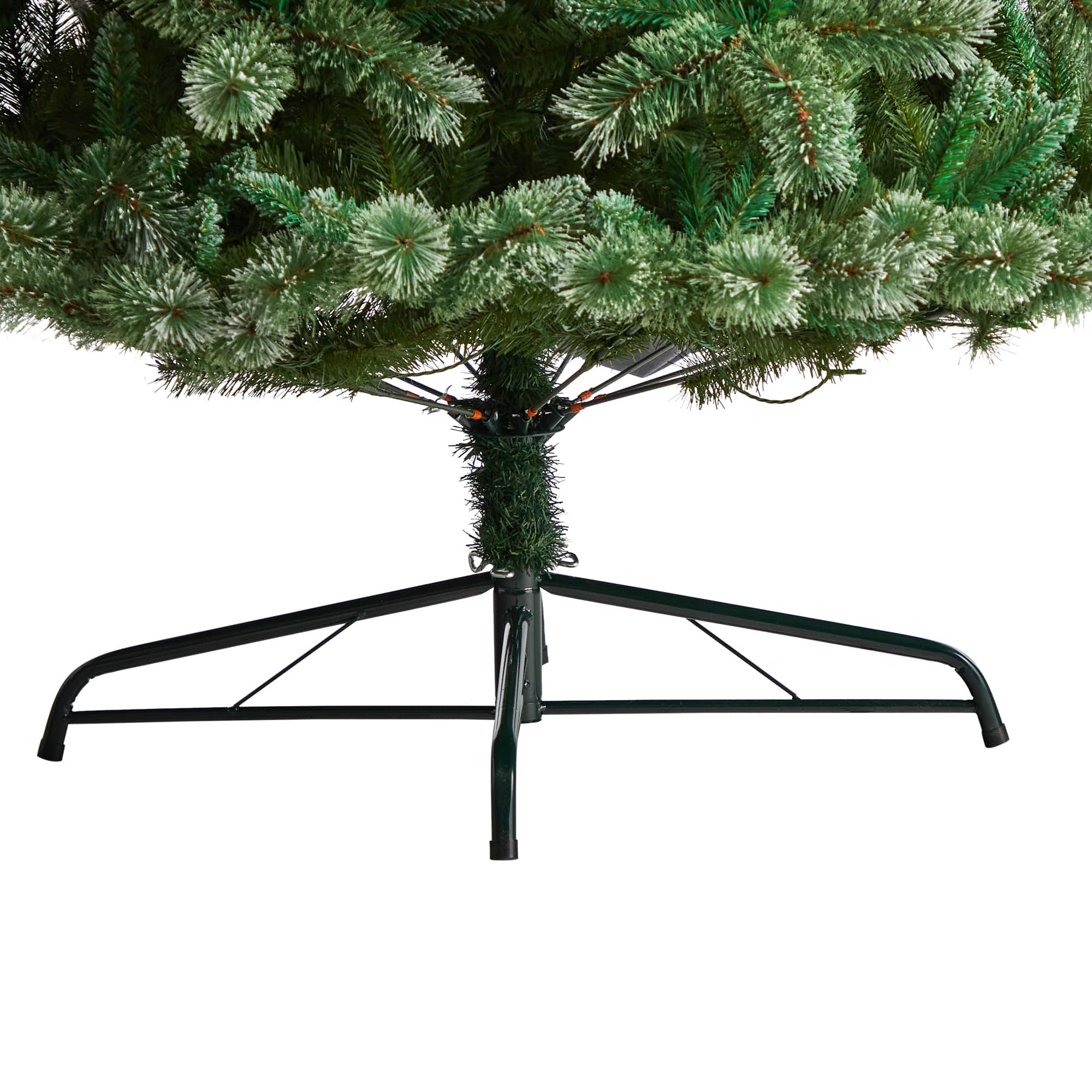 10ft. Pre-Lit Wisconsin Snow Tip Pine Artificial Christmas Tree, Clear LED Lights