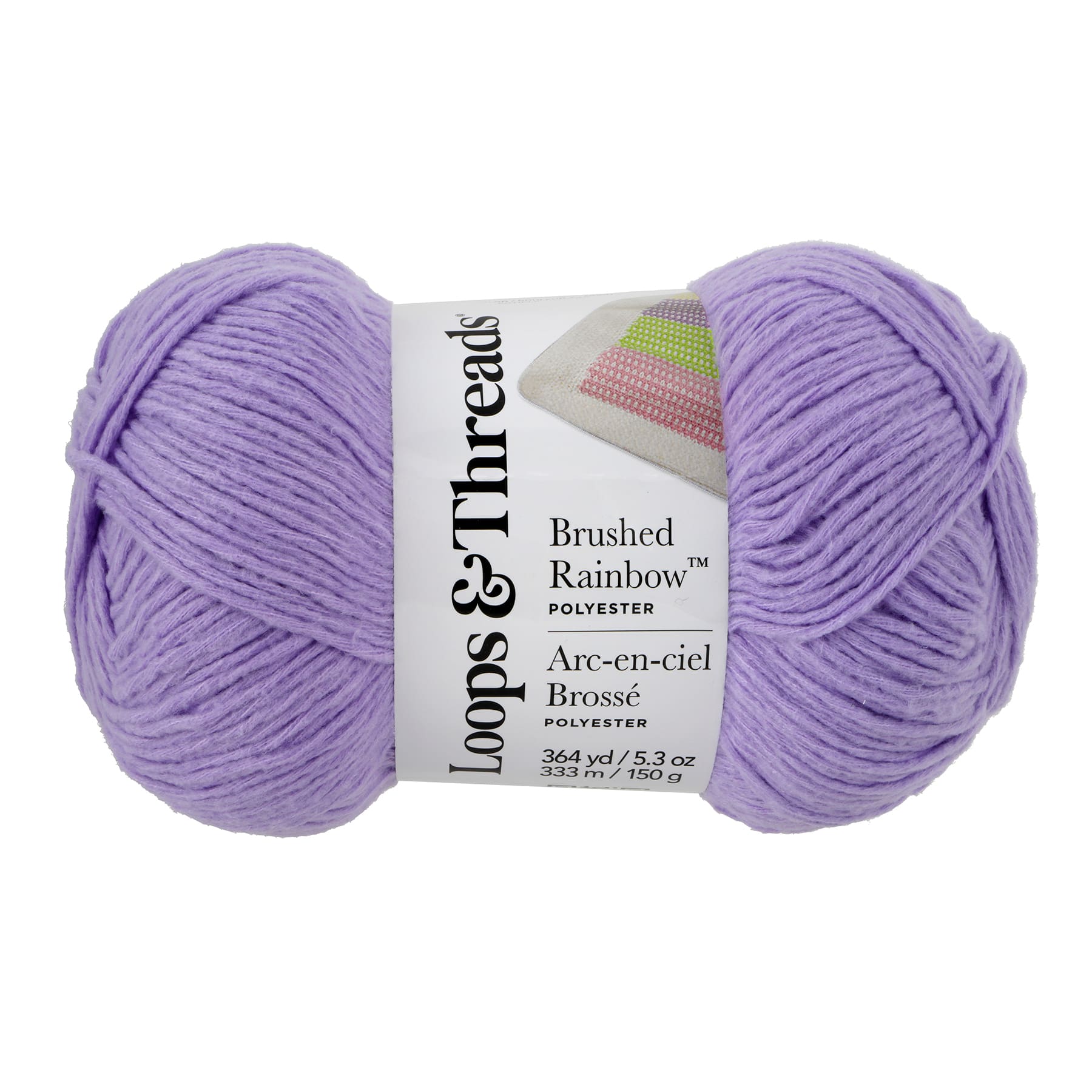 15 Pack: Brushed Rainbow™ Yarn by Loops & Threads®