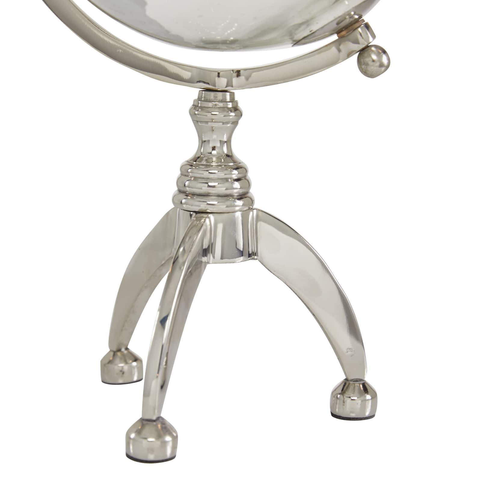 15" Silver Aluminum Glam Globe