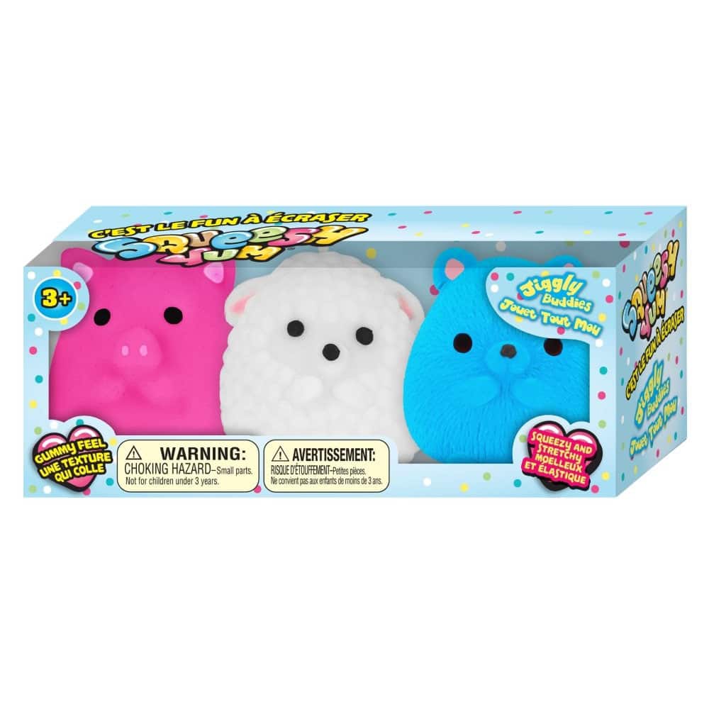 Assorted Ja-Ru® Squeesh Yum® Jiggly Buddies, 3pc.