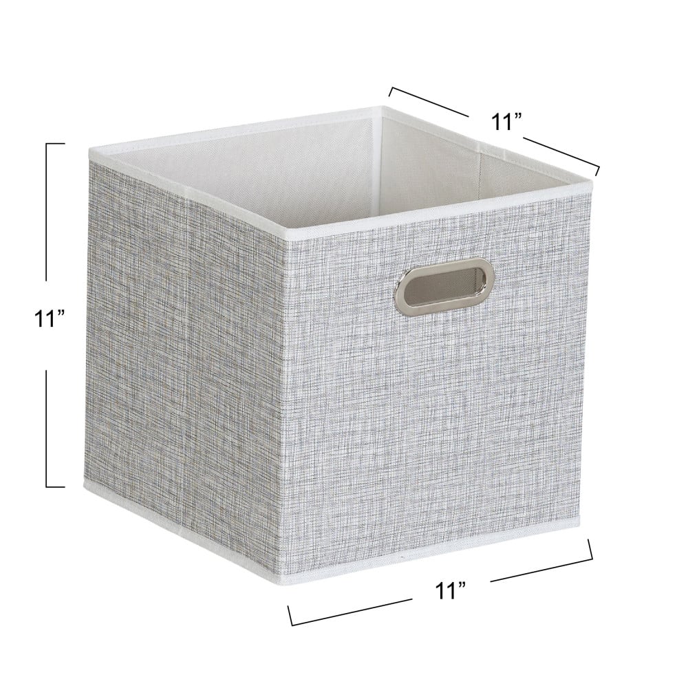 6 Pack Household Essentials 11" Fabric Storage Bins