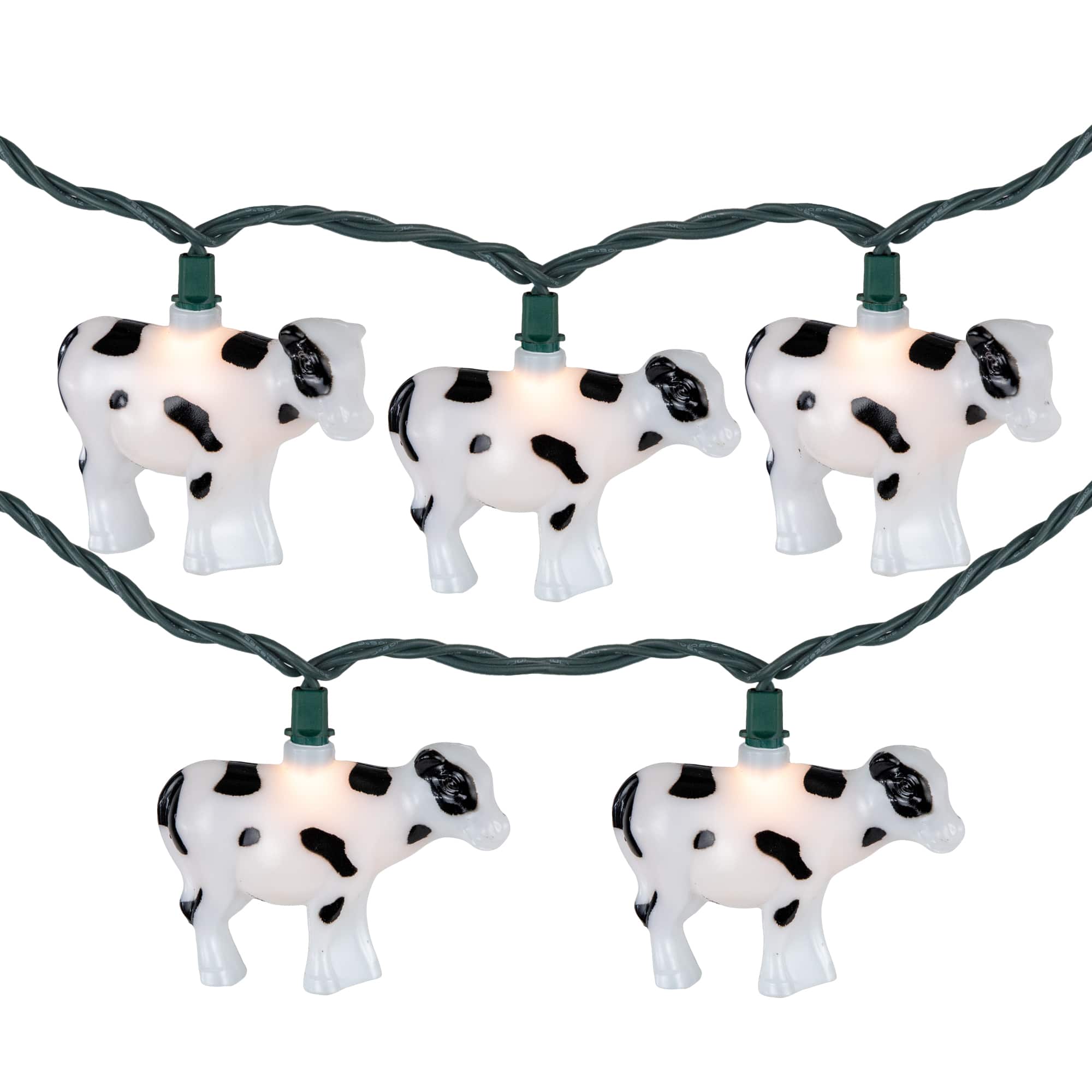 10ct. Cow Patio String Lights