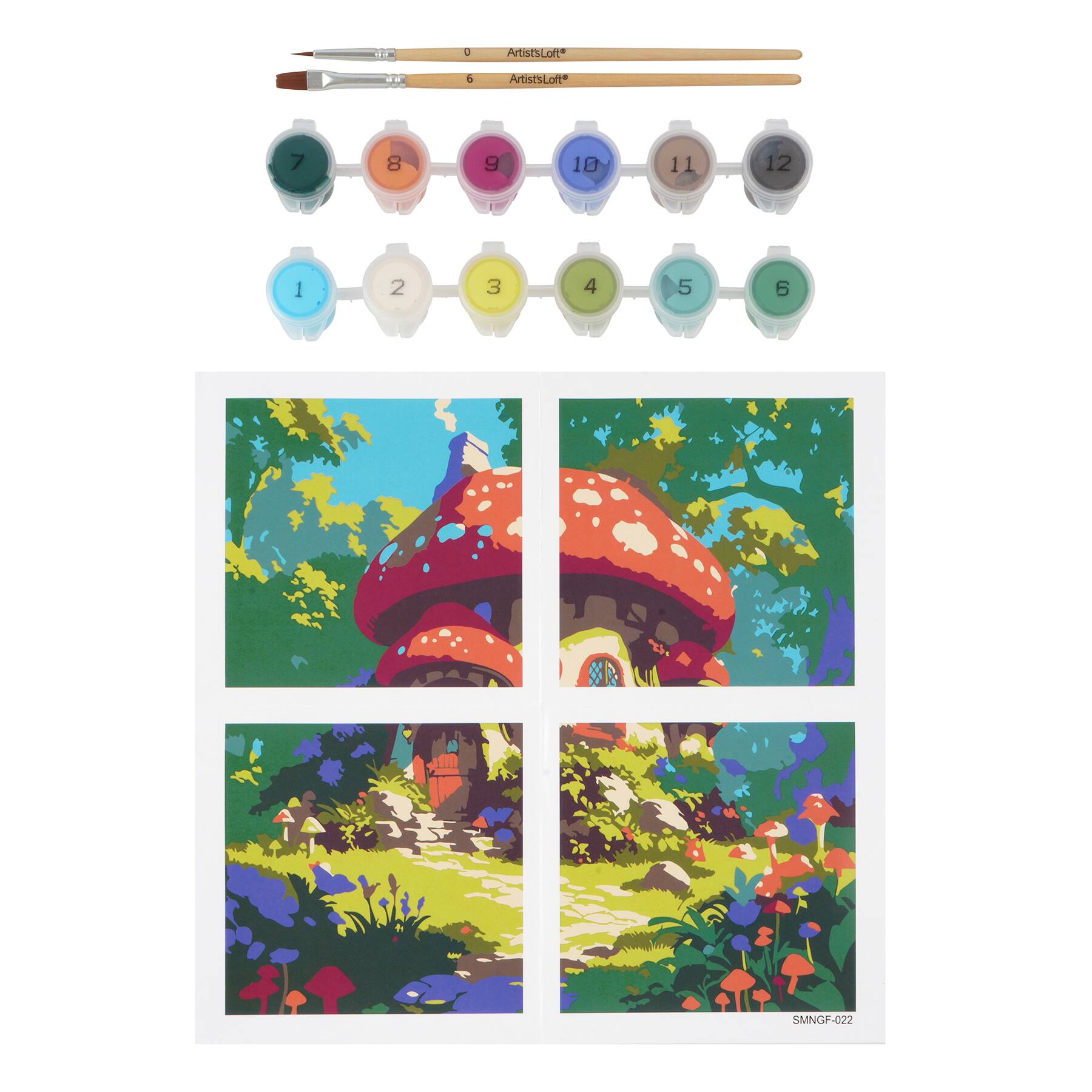 Fairy Garden Paint-by-Number Gallery Mini Kit by Artist's Loft®