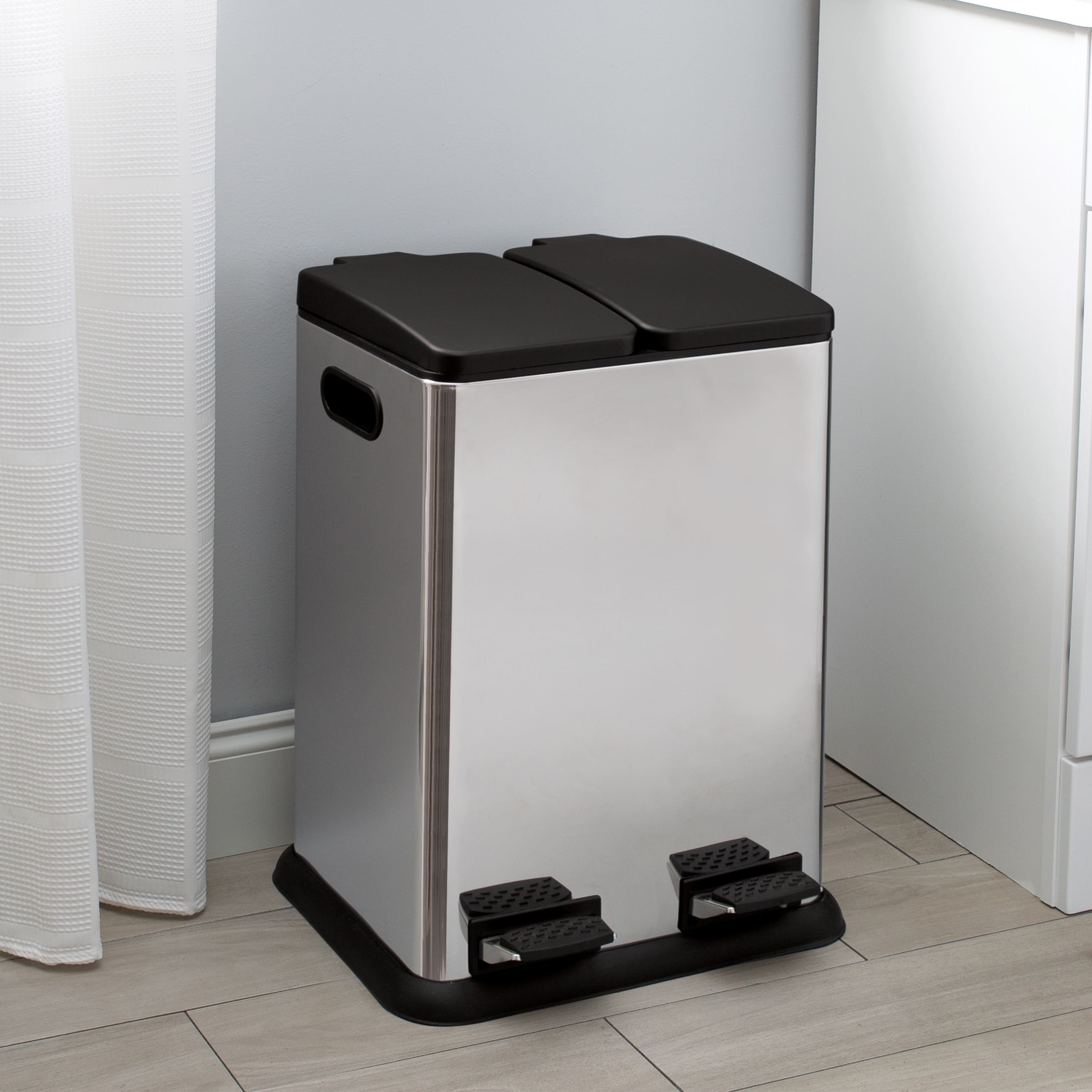 Organize It All Dual Compartment Recycling Bin