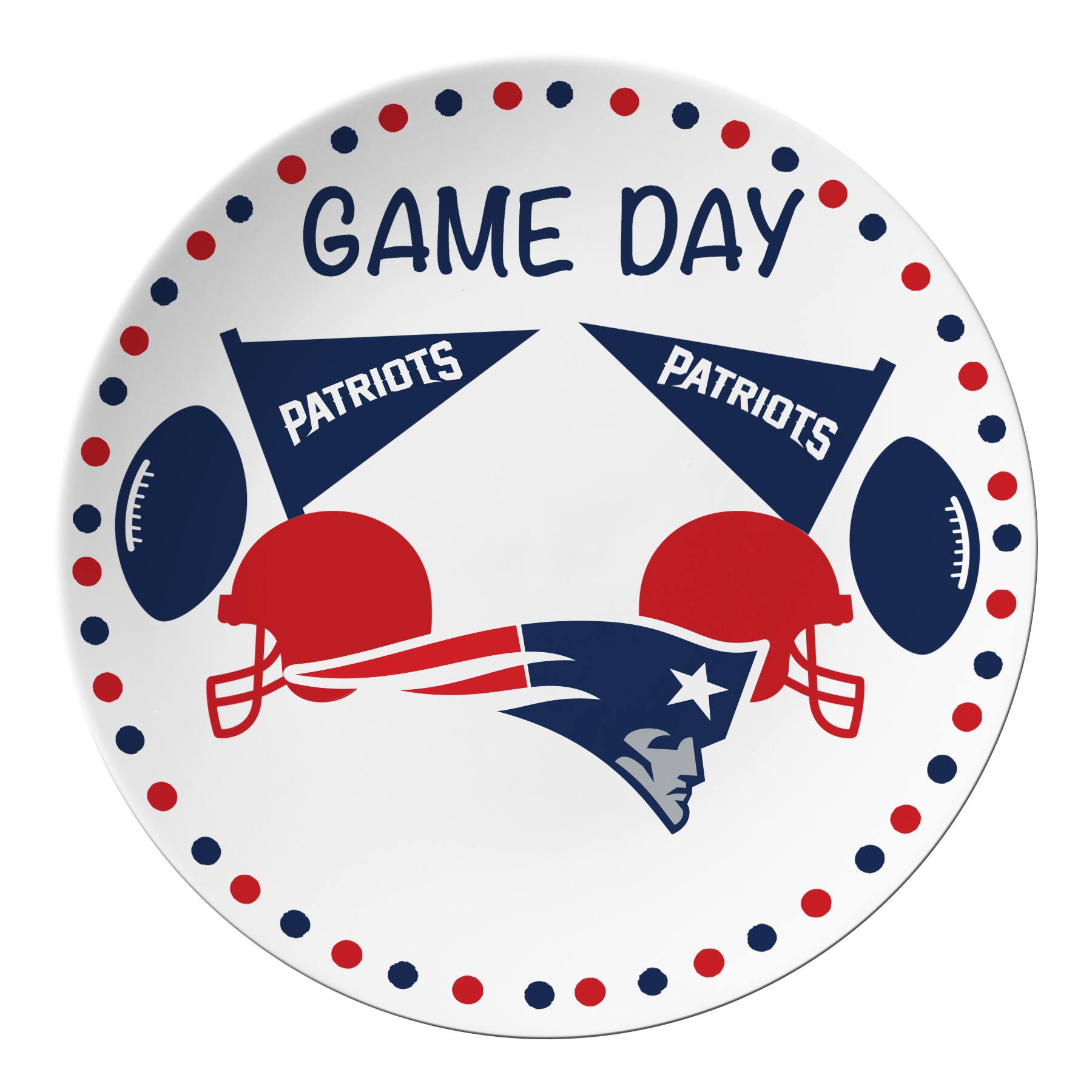 The Memory Company 10" NFL Game Day Round Plate