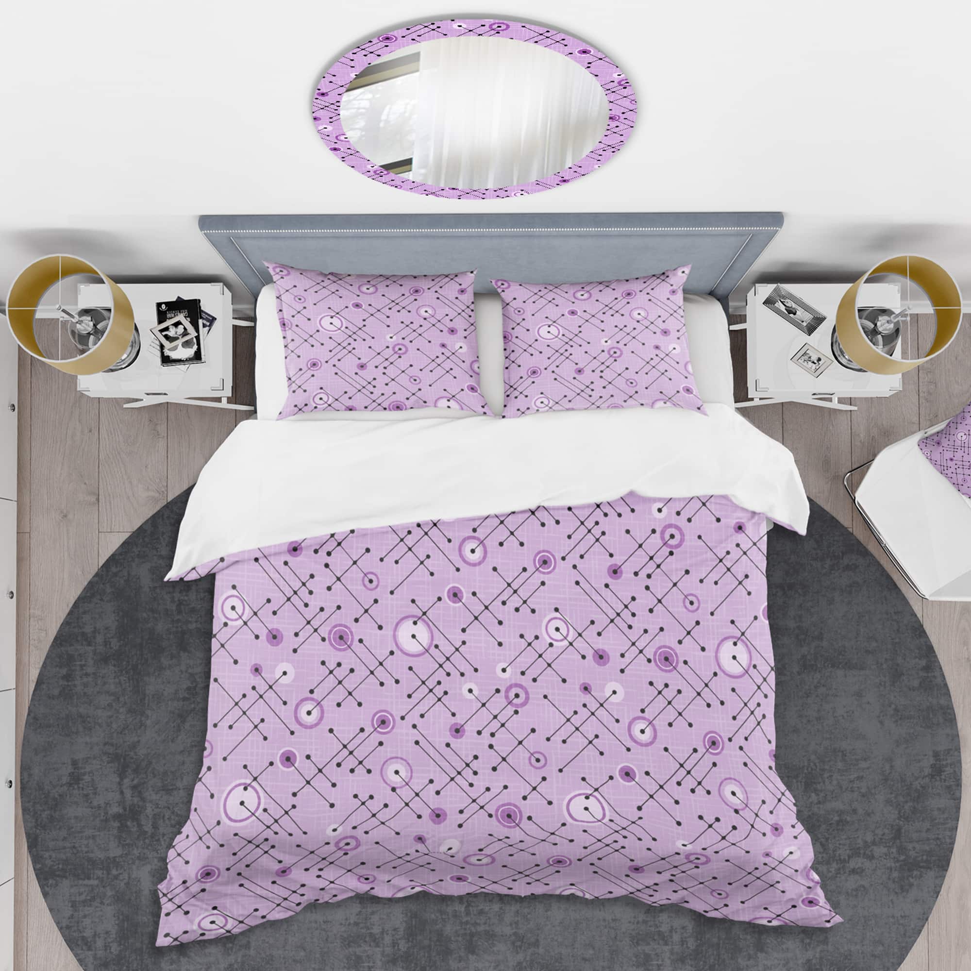 Designart '1950 Retro Pattern III' Mid-Century Duvet Cover Set