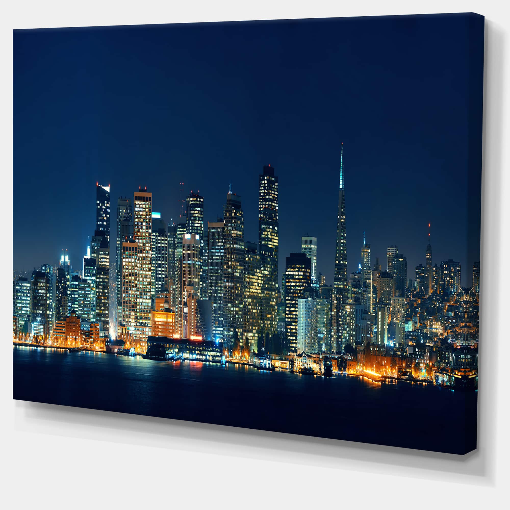 Designart - San Francisco Skyline at Night