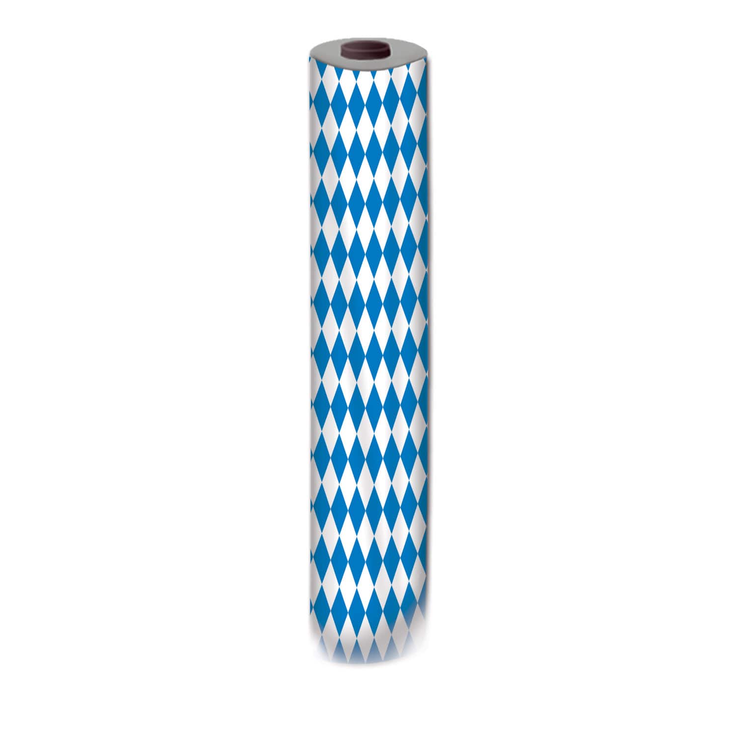 Beistle 40" x 100ft. Blue & White Oktoberfest Plastic Table Roll
