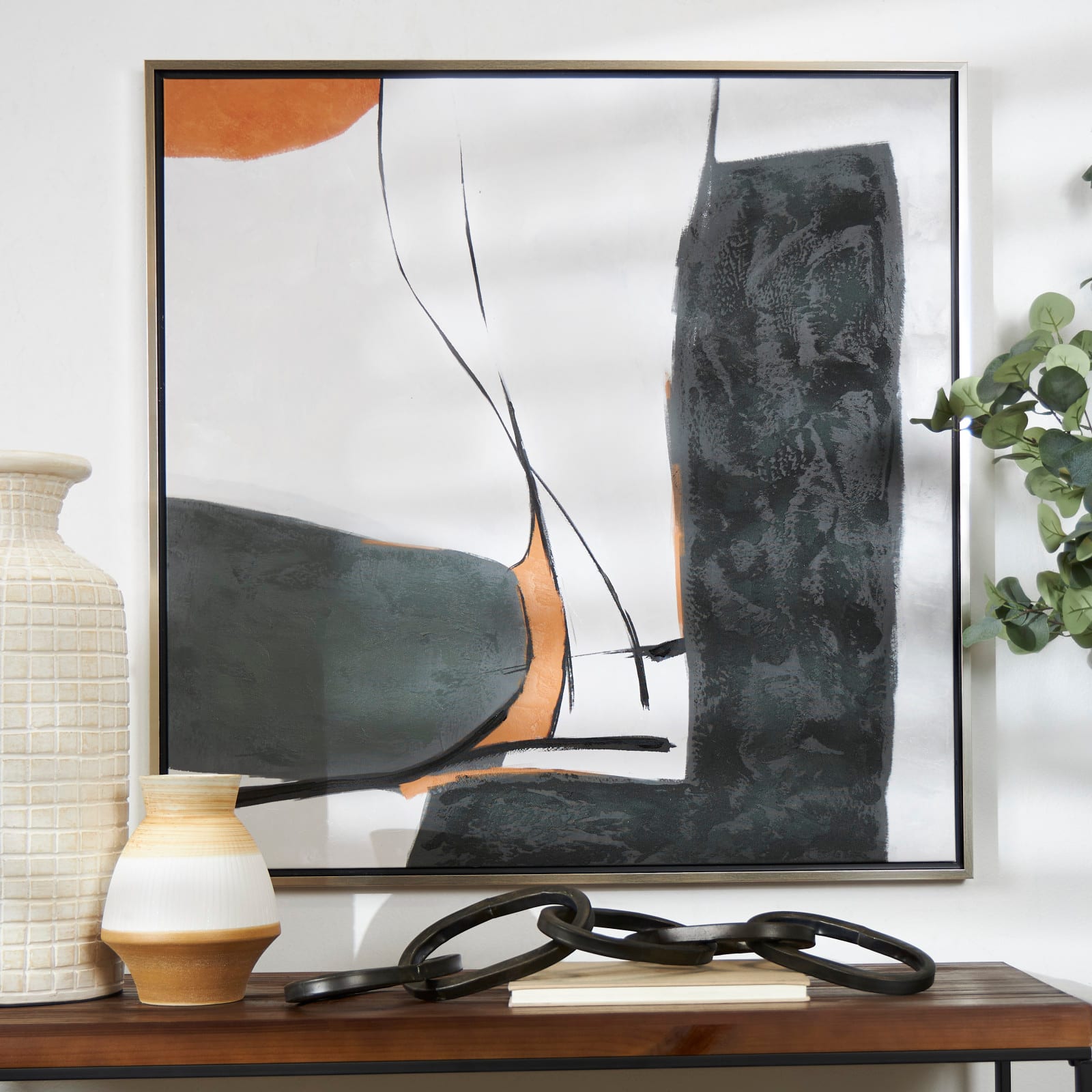 Abstract Lines & Shapes Framed Wall Art
