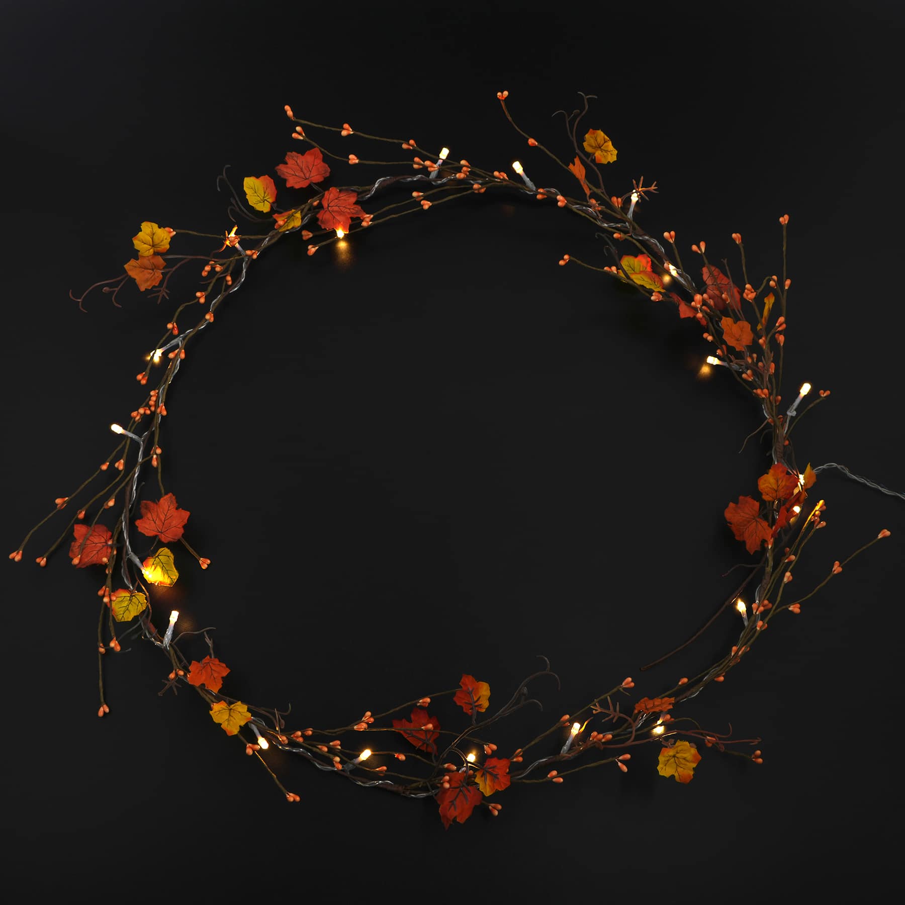 20ct. Red Leaves Garland String Lights by Ashland®