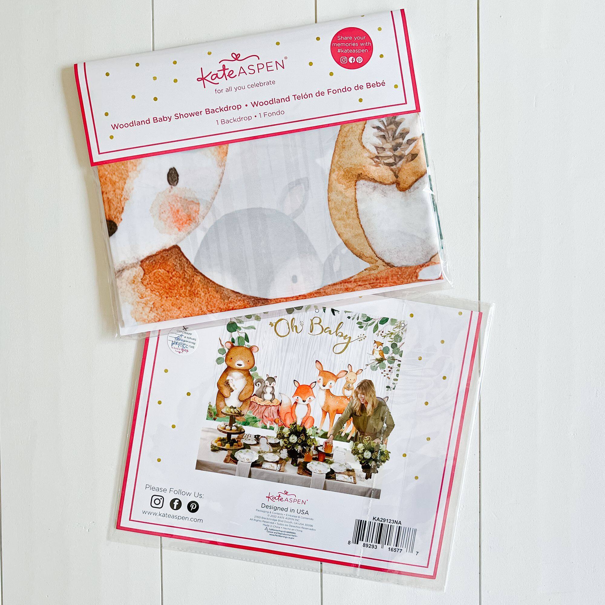 Kate Aspen® Woodland Baby Shower Photo Backdrop